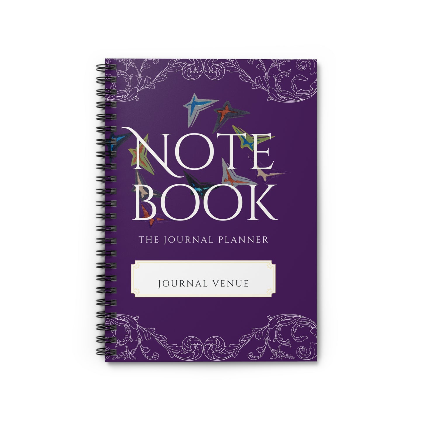 Cute Purple Spiral Laced Notebooks - JOURNAL VENUE