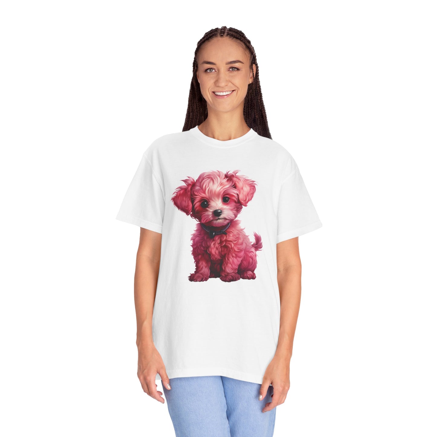 Cute Pink Poodle T-shirt - JOURNAL VENUE