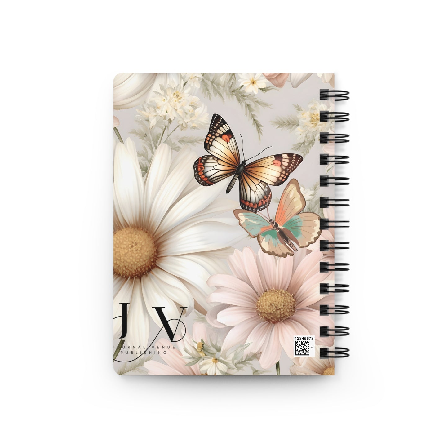 floral  Butterfly Spiral Bound Journal - JOURNAL VENUE