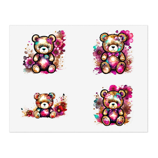 Teddy Bear Journal Sticker Sheet Bundle - JOURNAL VENUE