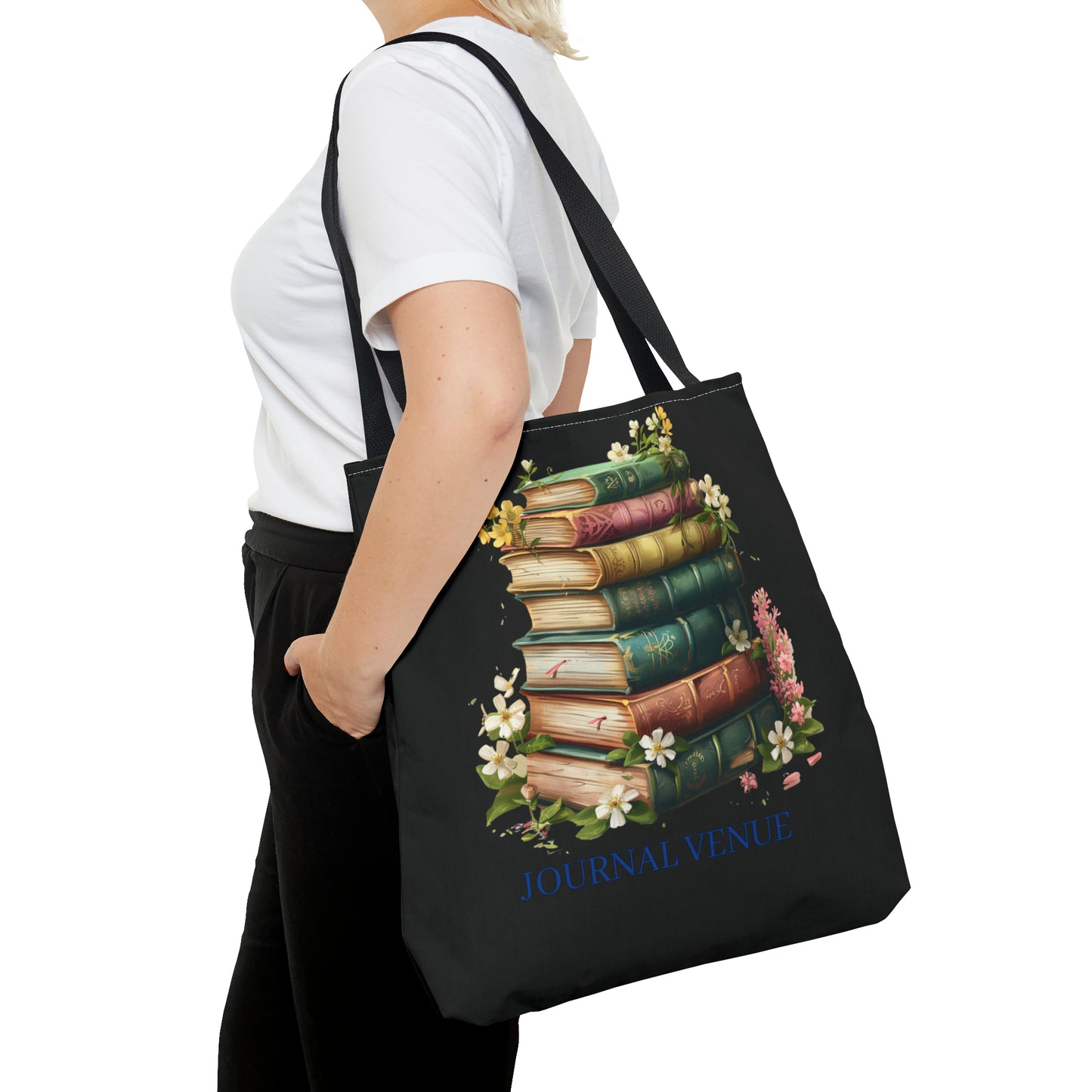 Cute Bookworm Tote Bag - JOURNAL VENUE