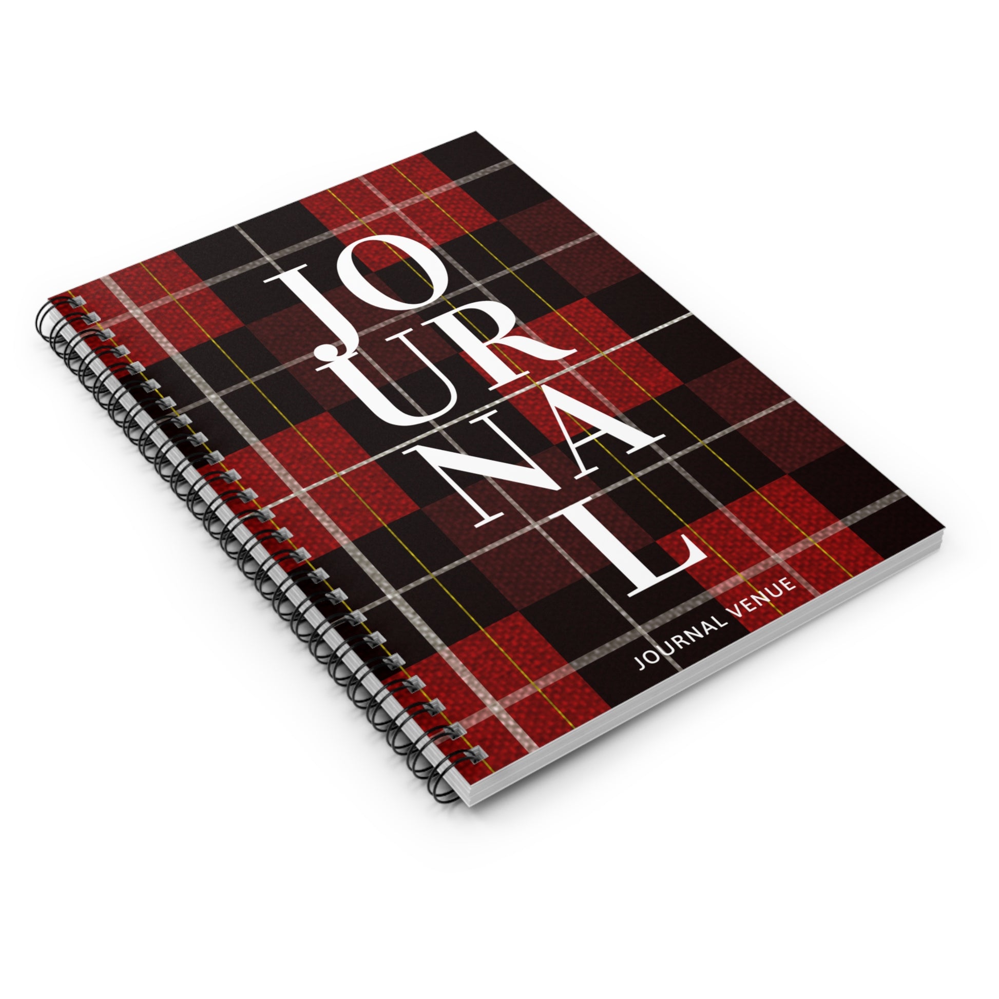 Red Plaid Journal Writing Notebooks - JOURNAL VENUE