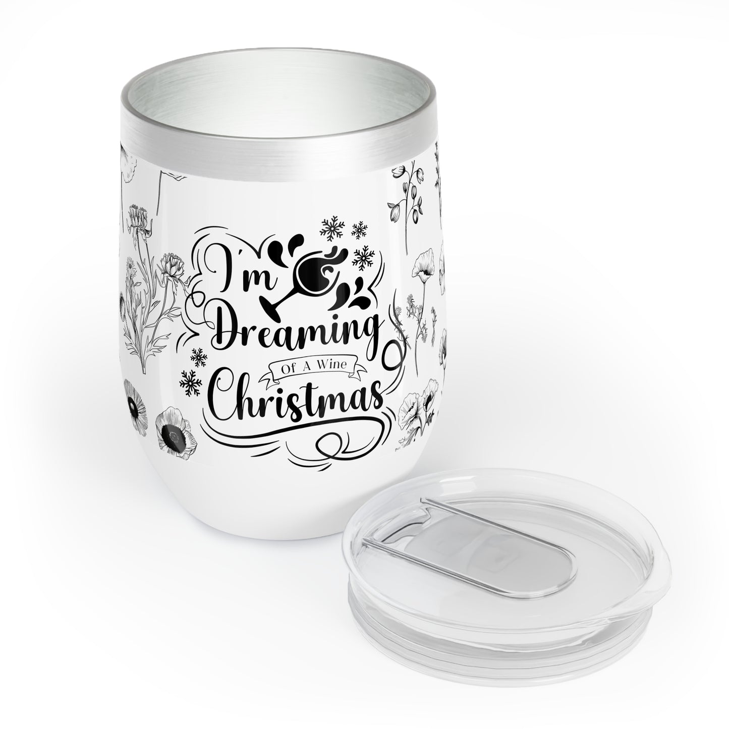 Dreaming Of Christmas Wine Tumbler - JOURNAL VENUE