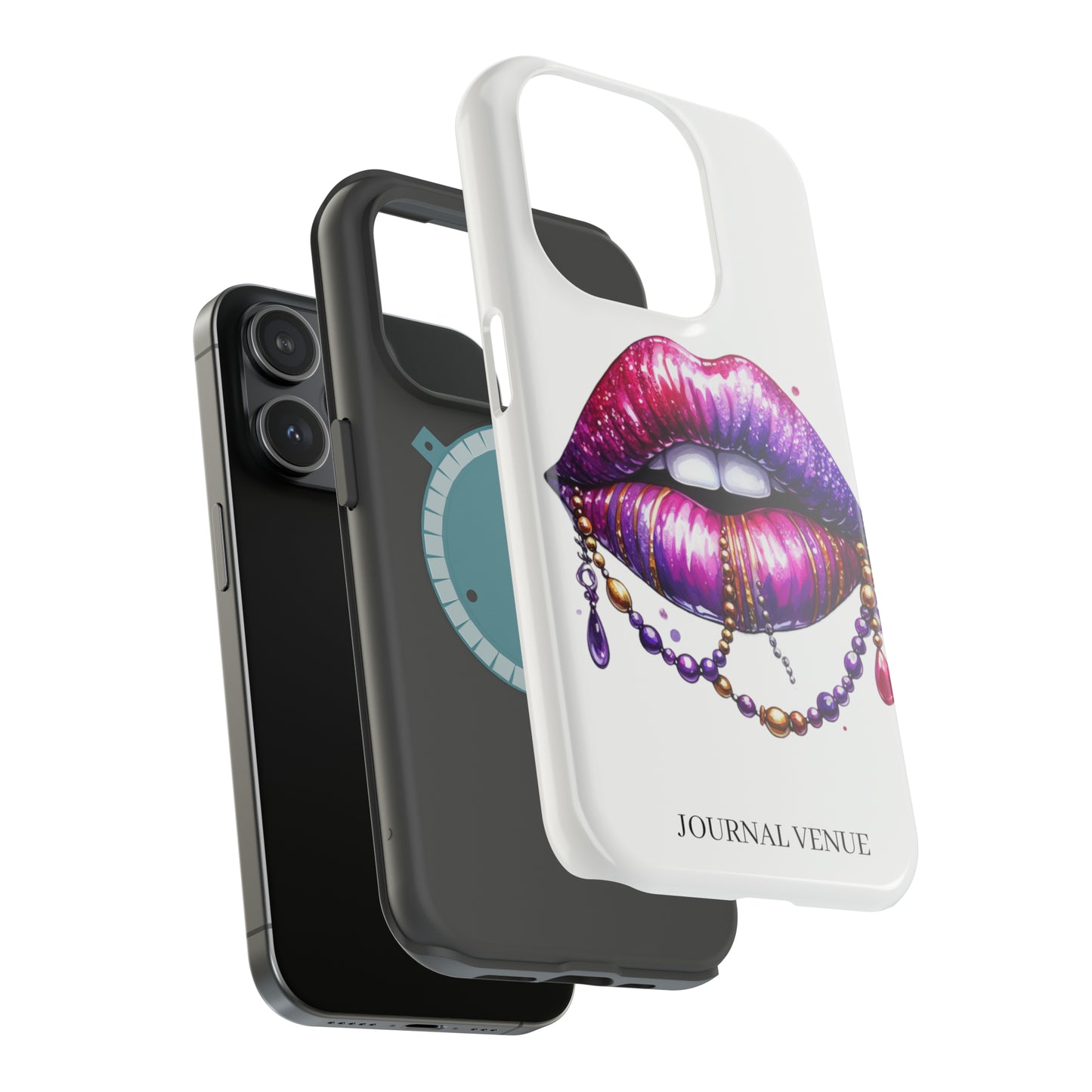 Mardi Gras Pearl Lips Iphone Cases - JOURNAL VENUE