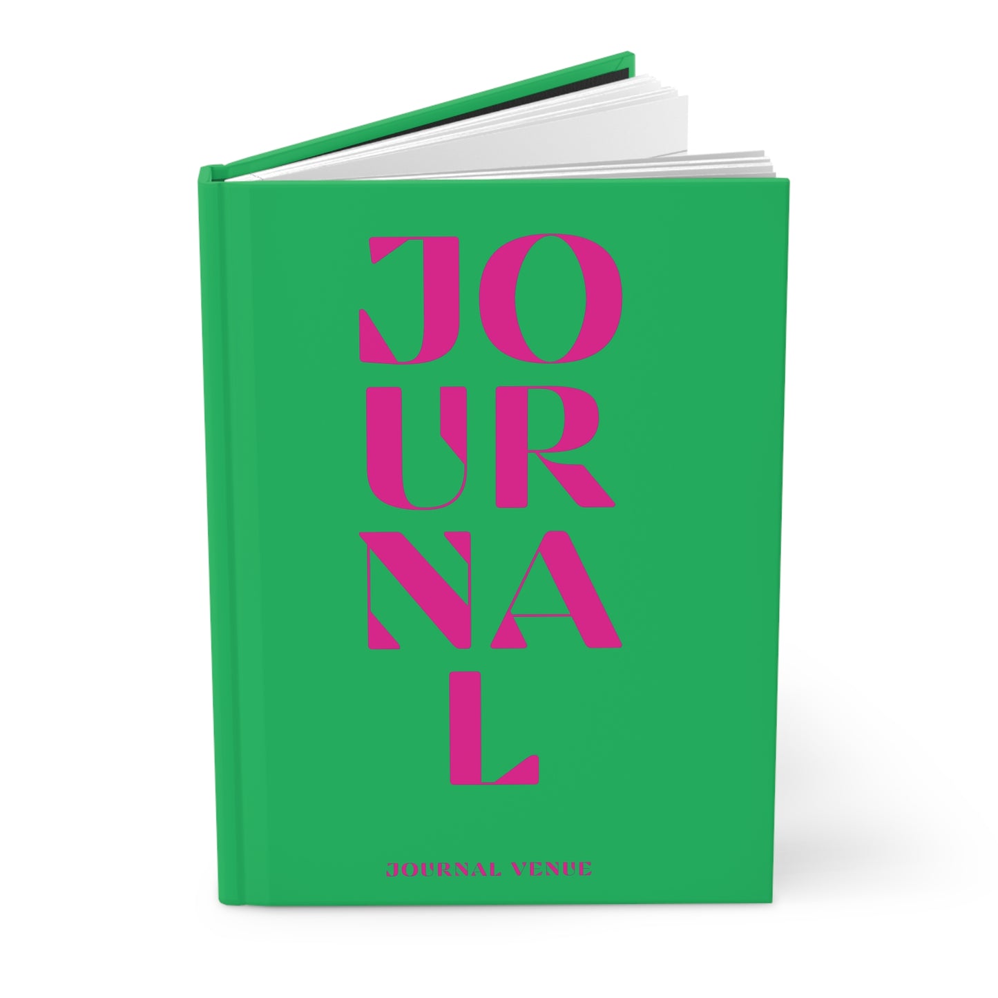 Modern Green  Reading Journal Matte Hardcover _ JOURNAL VENUE