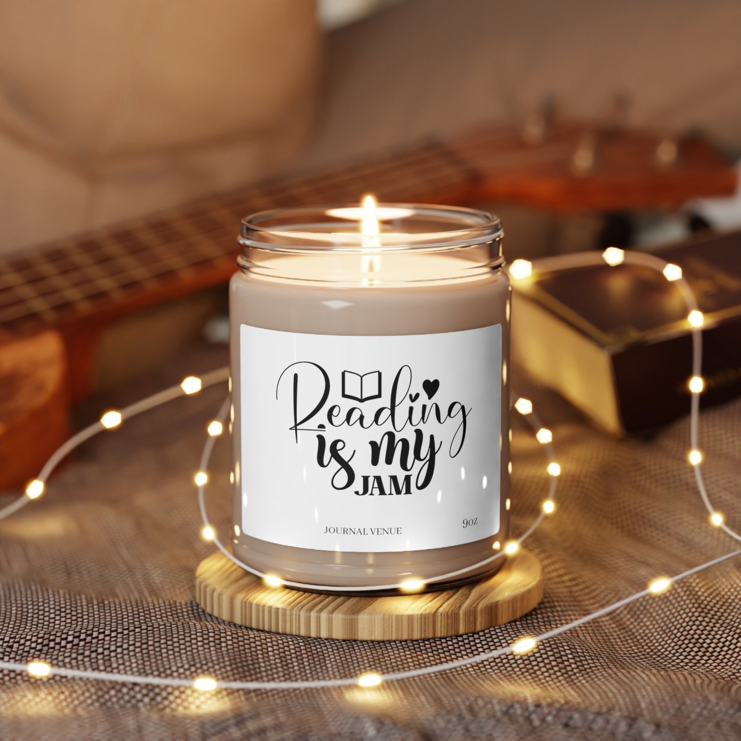 Reading is My Jam Scented Soy Candle - JOURNAL VENUE