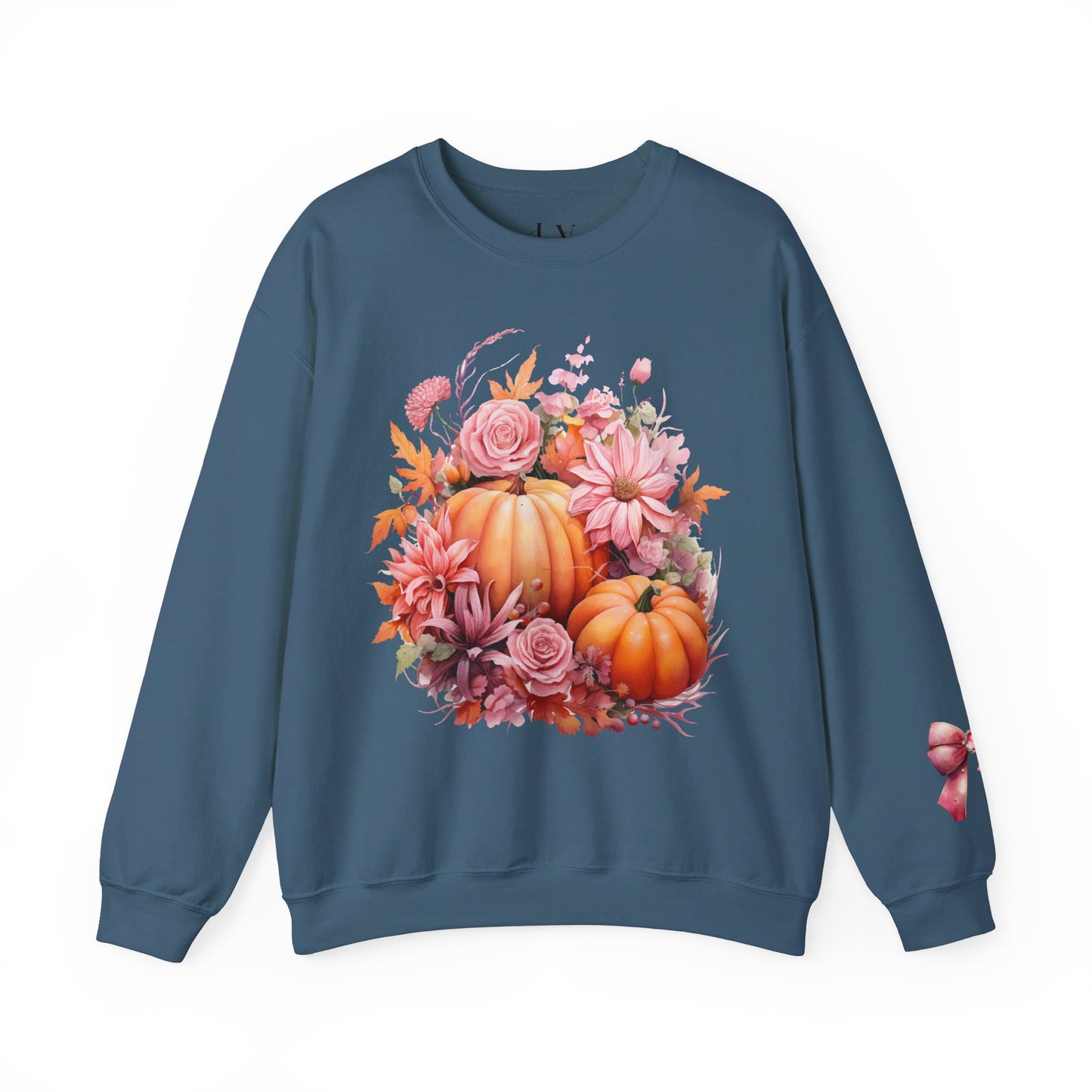 Pink Floral Pumpkin Sweatshirt