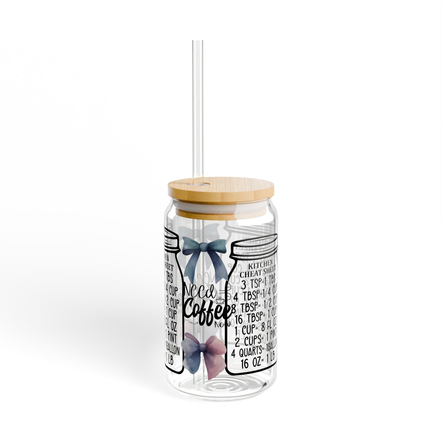 Kitchen Conversion Coquette Coffee Glass Tumbler - JOURNAL VENUE