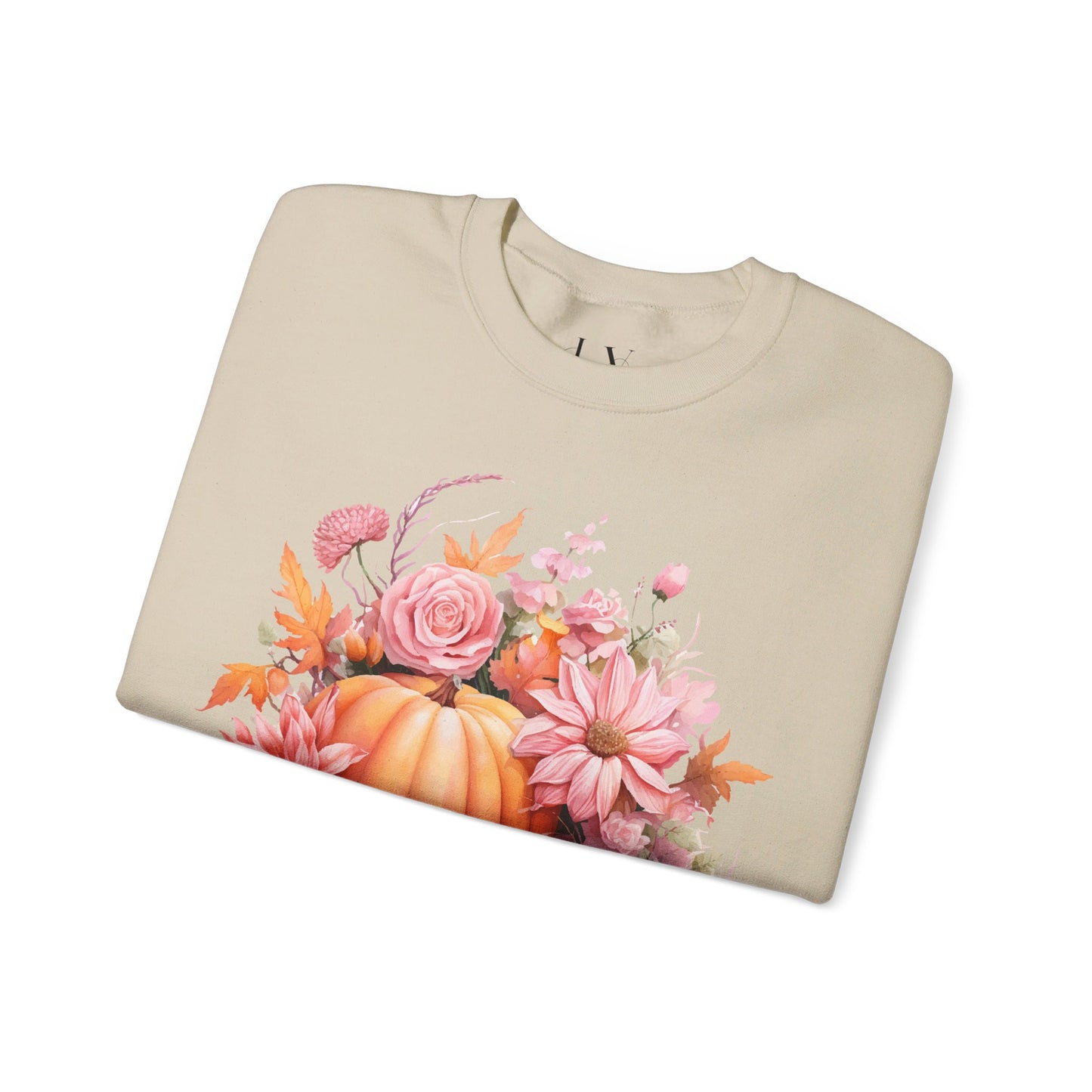 Pink Floral Pumpkin Sweatshirt