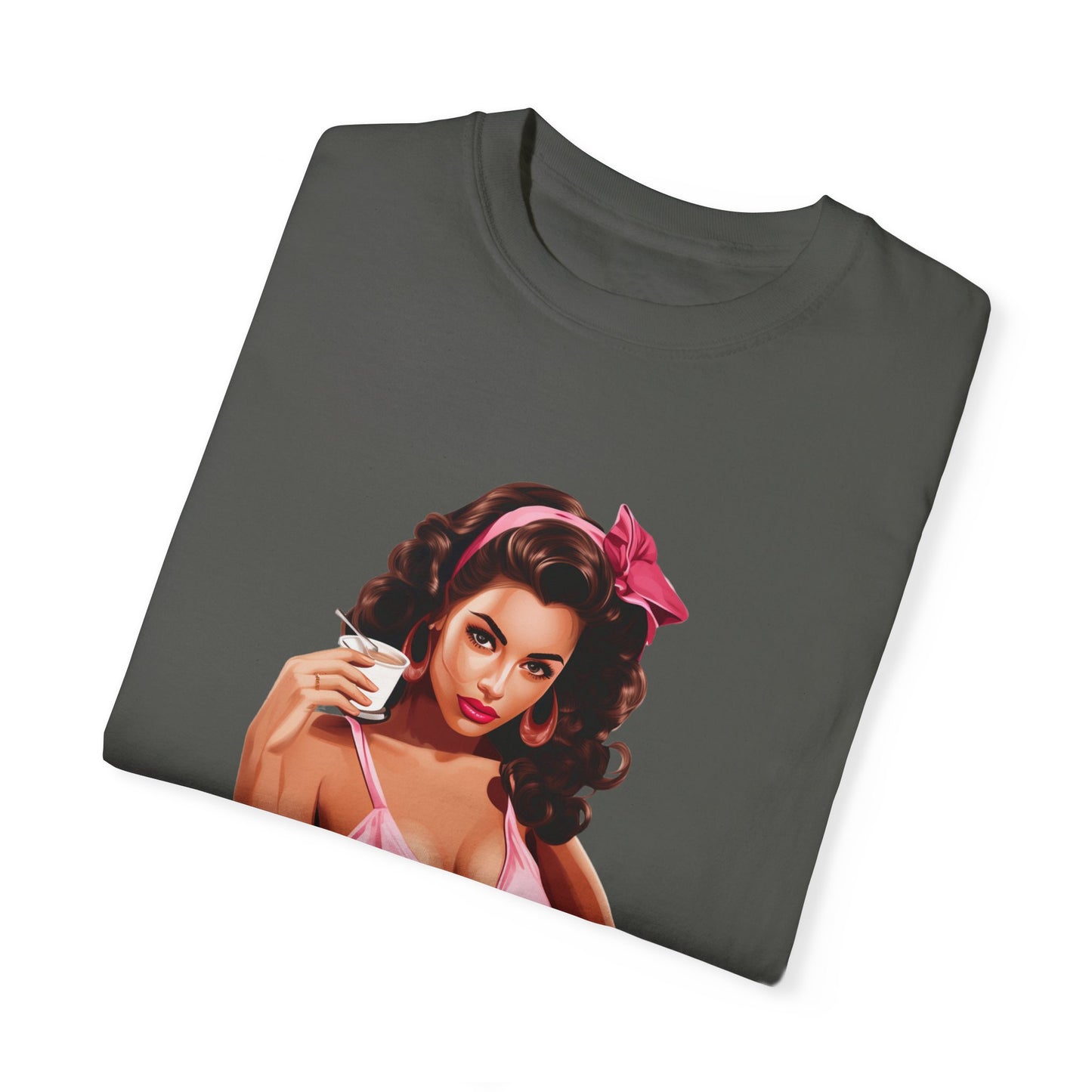 Vintage Mom Pin Up Coffee Girl T-shirt