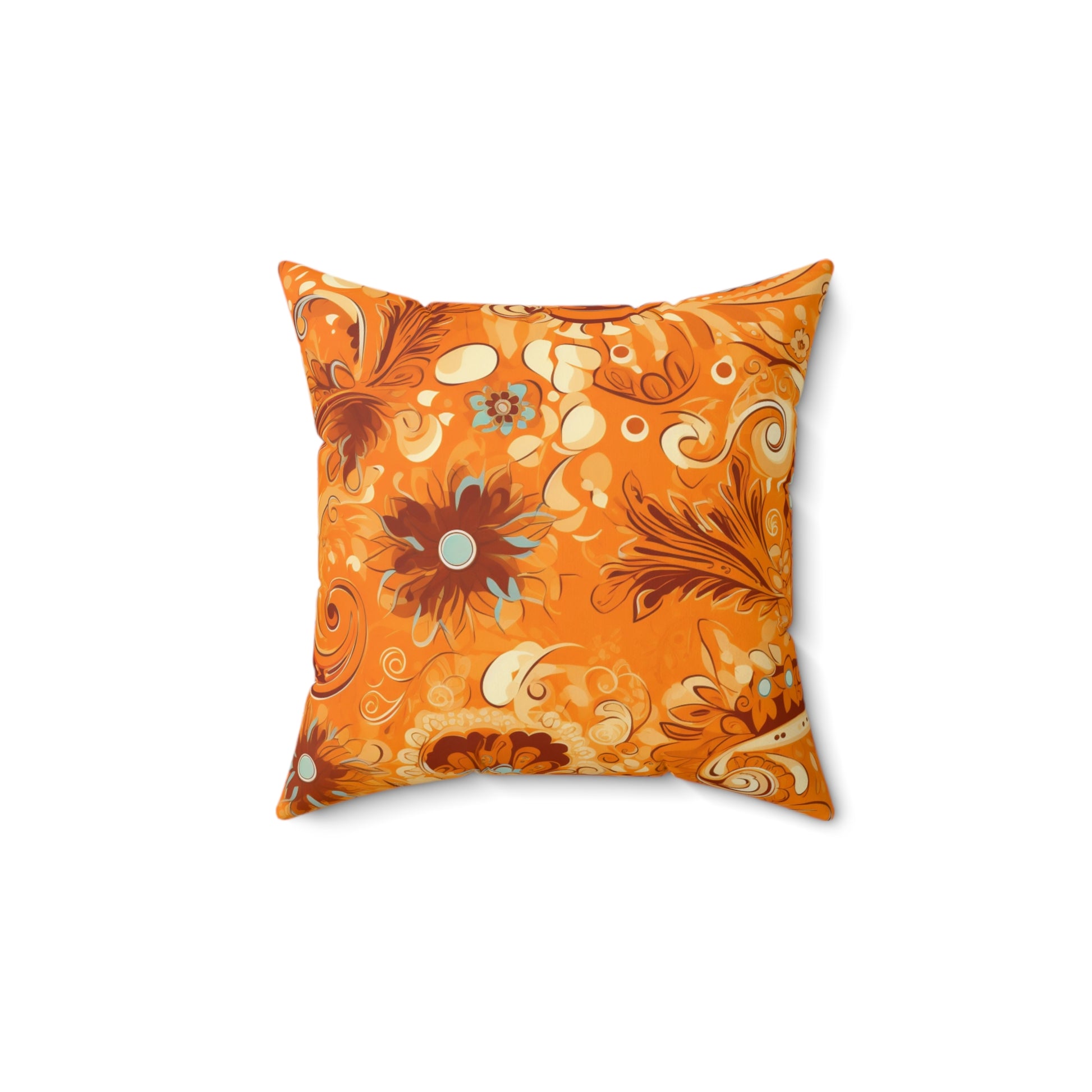 Autumn Boho Paisley Square Pillow - JOURNAL VENUE