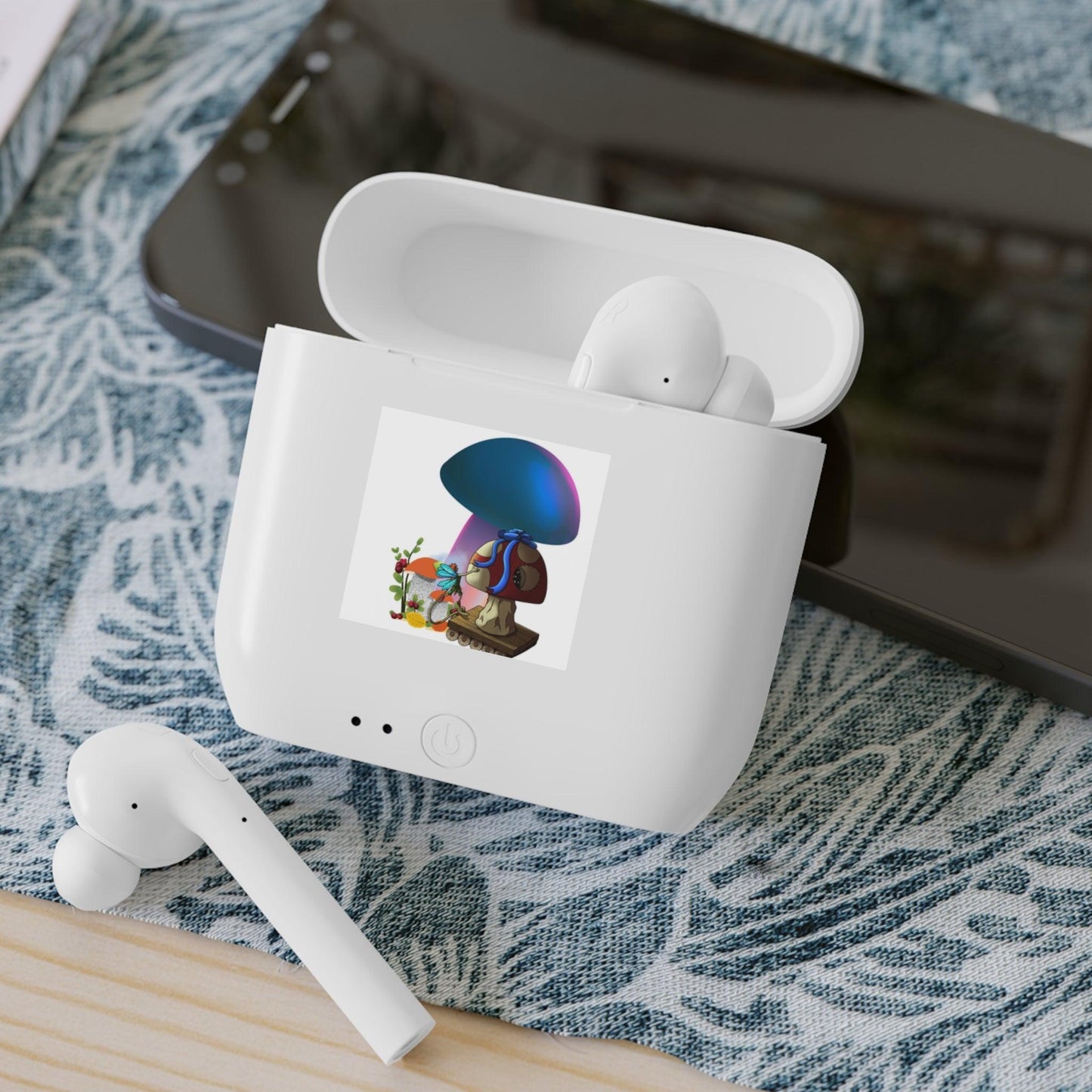 Mushroom Wireless Earbuds With Case - JOURNAL VENUE