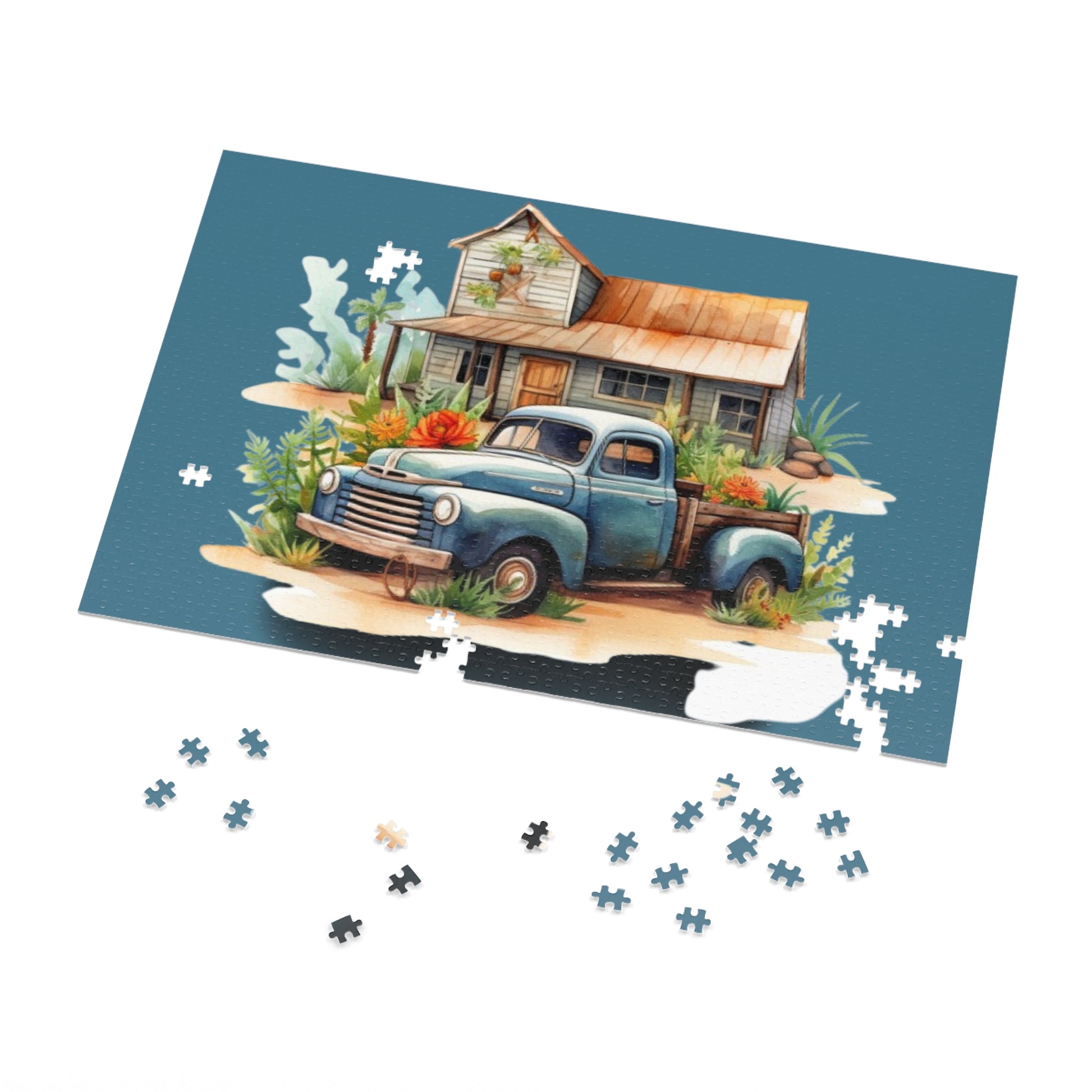 Farm House Truck Jigsaw Puzzle - JOURNAL VENUE