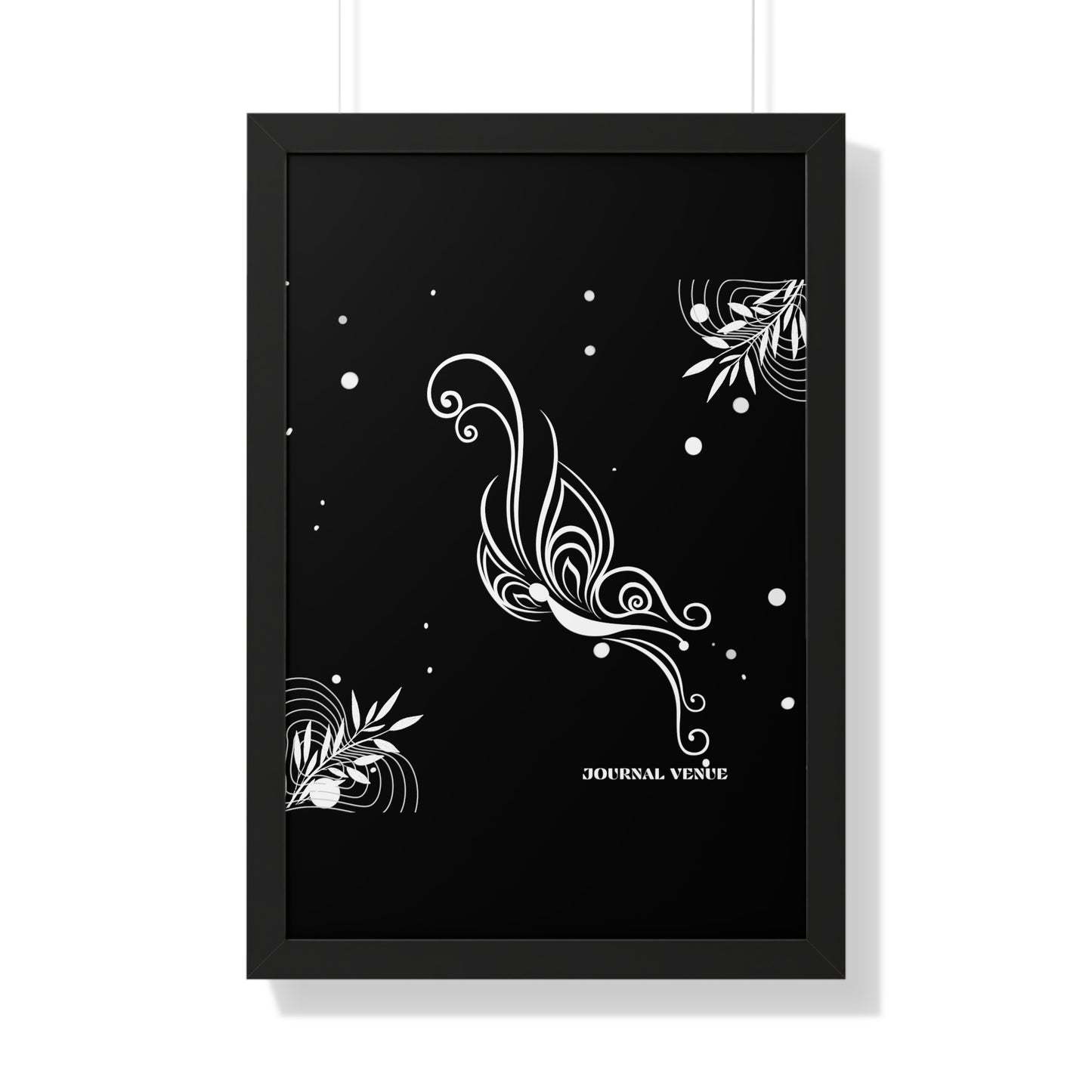 Whimsical Butterfly Framed Vertical Wall Art  Poster - JOURNAL VENUE