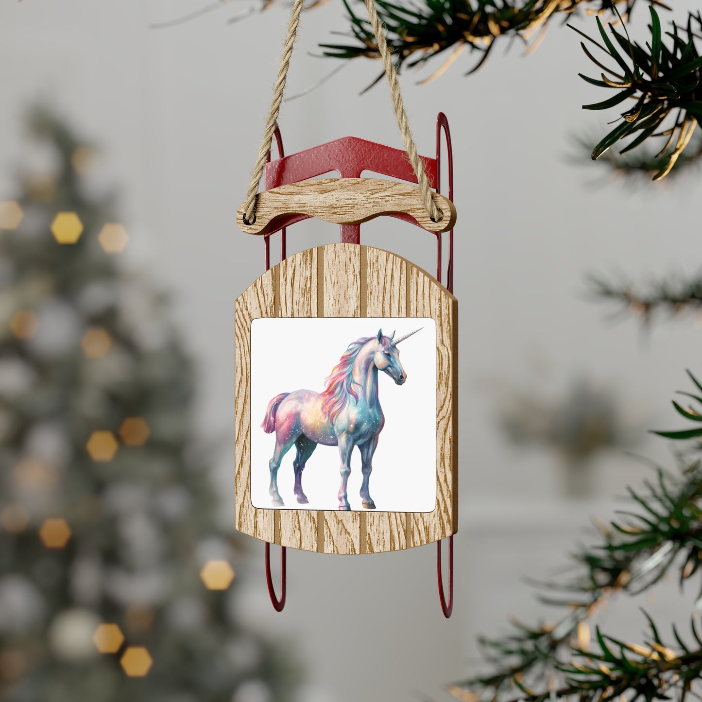 Fairy Christmas Unicorn Sled Ornaments - JOURNAL VENUE