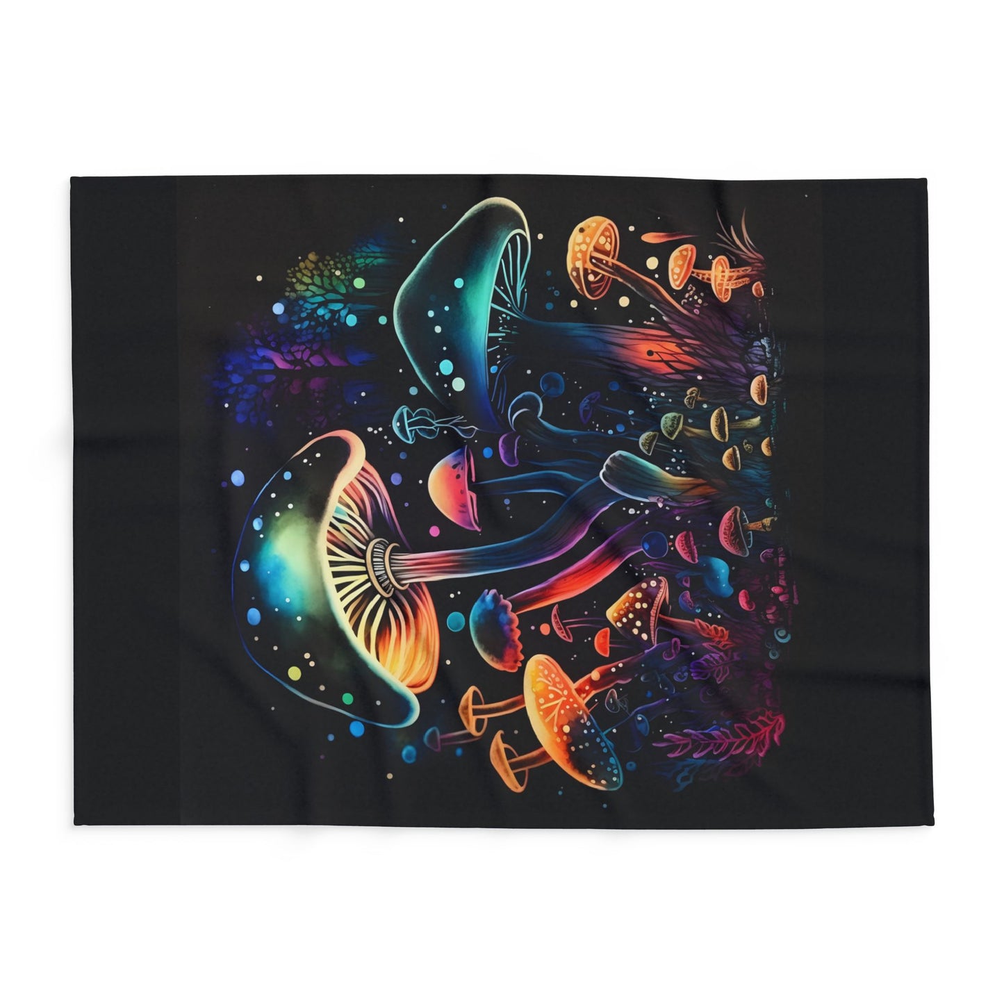 Dancing Mushroom Arctic Fleece Blanket