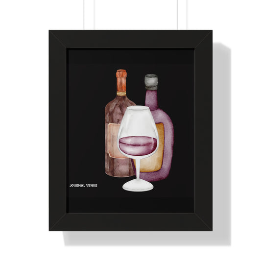 Grape Wine Cocktail Framed Wall Art  Poster - JOURNAL VENUE