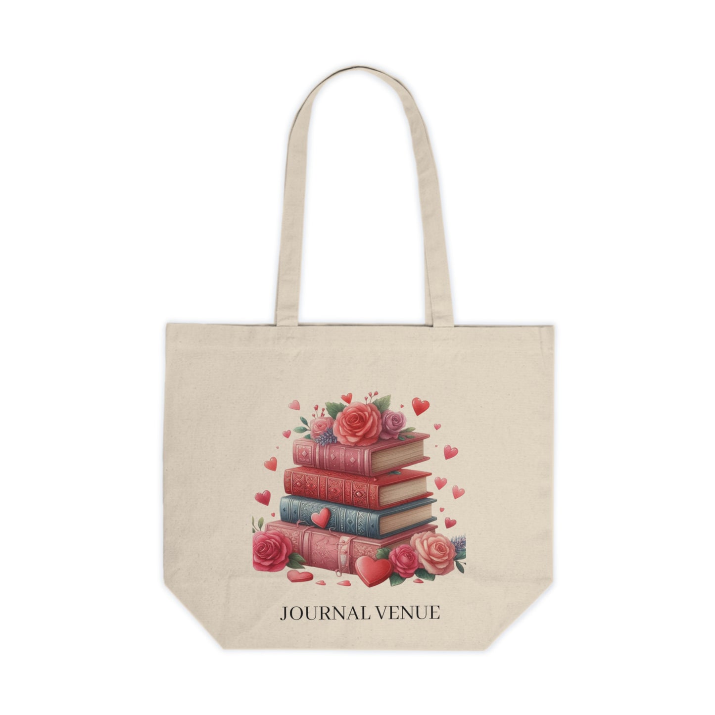 Pink Romantic Book Lover Shopping Tote Bag - JOURNAL VENUE