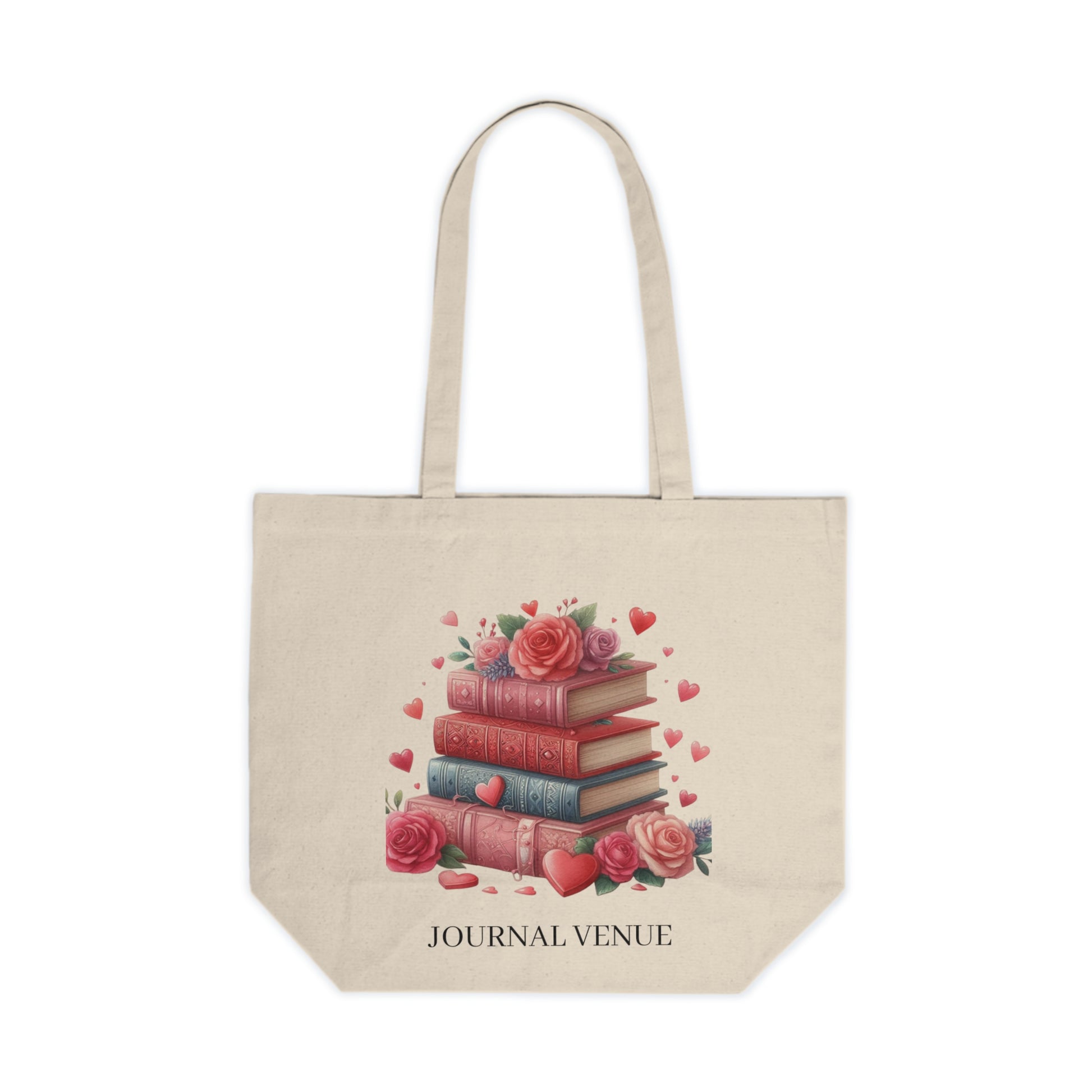 Pink Romantic Book Lover Shopping Tote Bag - JOURNAL VENUE