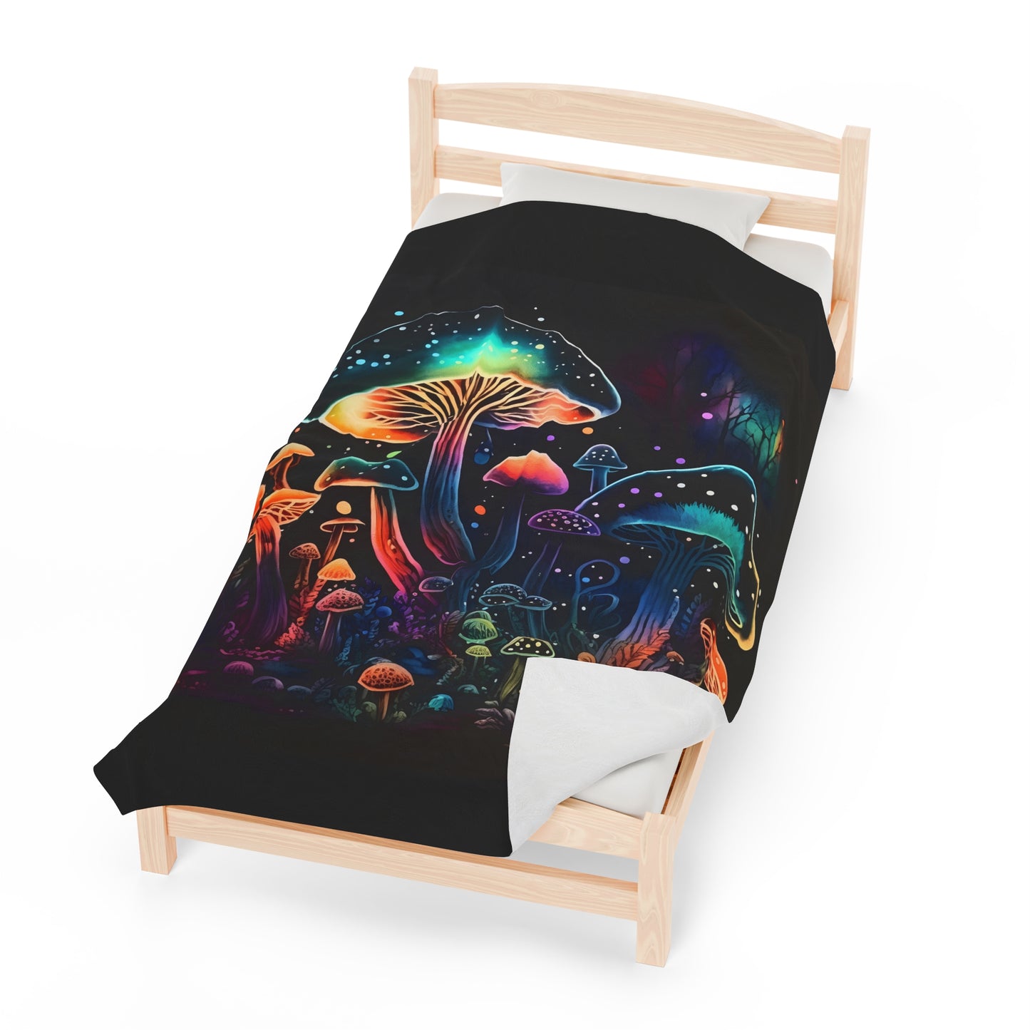 Magic Mushroom Velveteen Plush Blanket