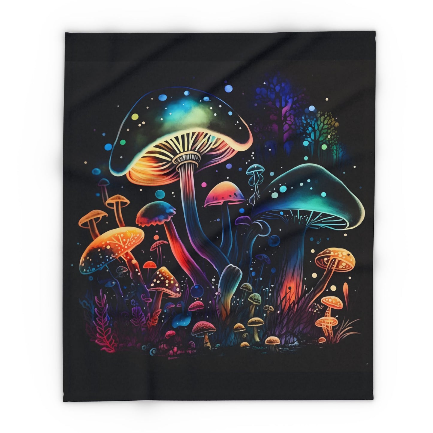 Dancing Mushroom Arctic Fleece Blanket