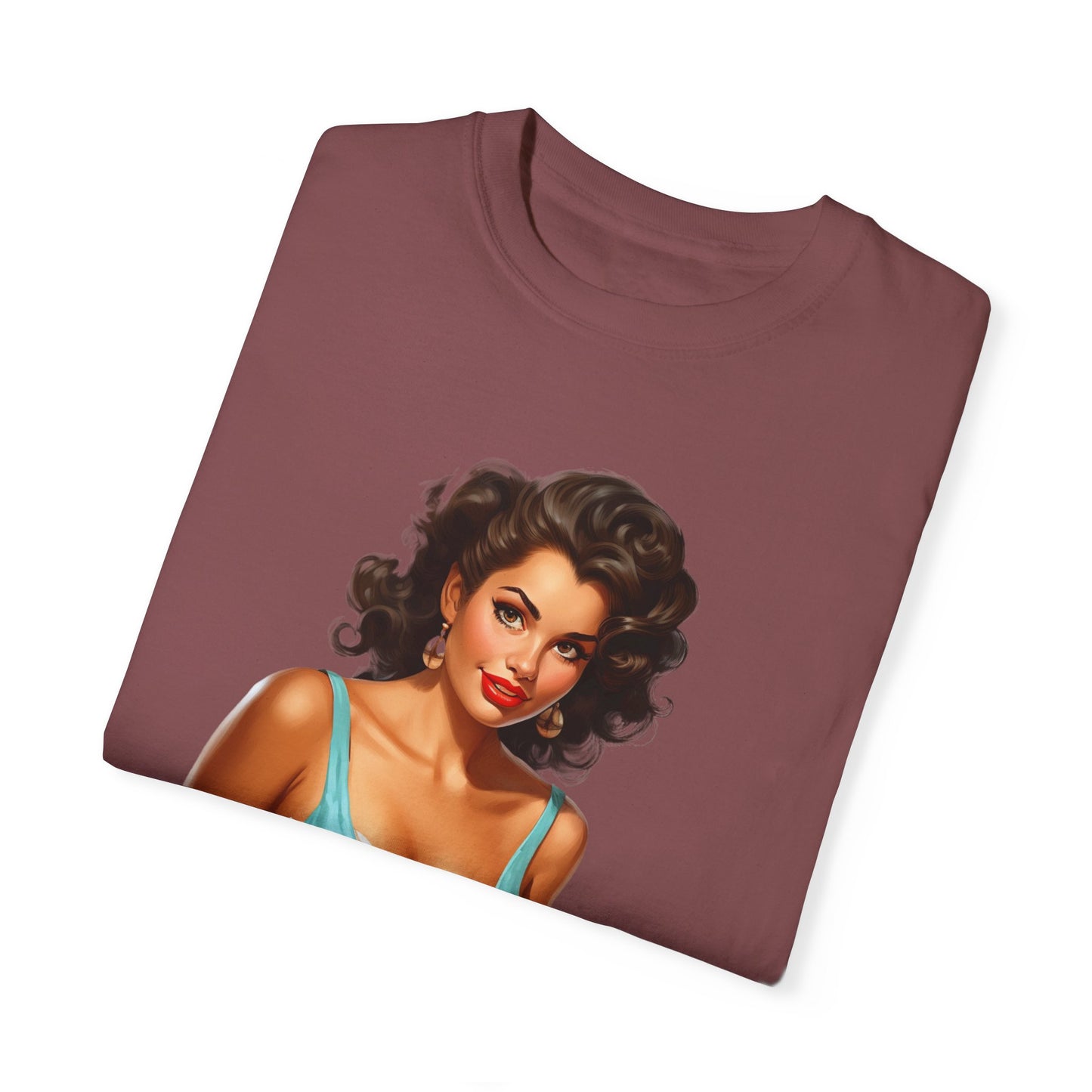 Cute Vintage Pin Up Coffee Girl T-shirt - JOURNAL VENUE