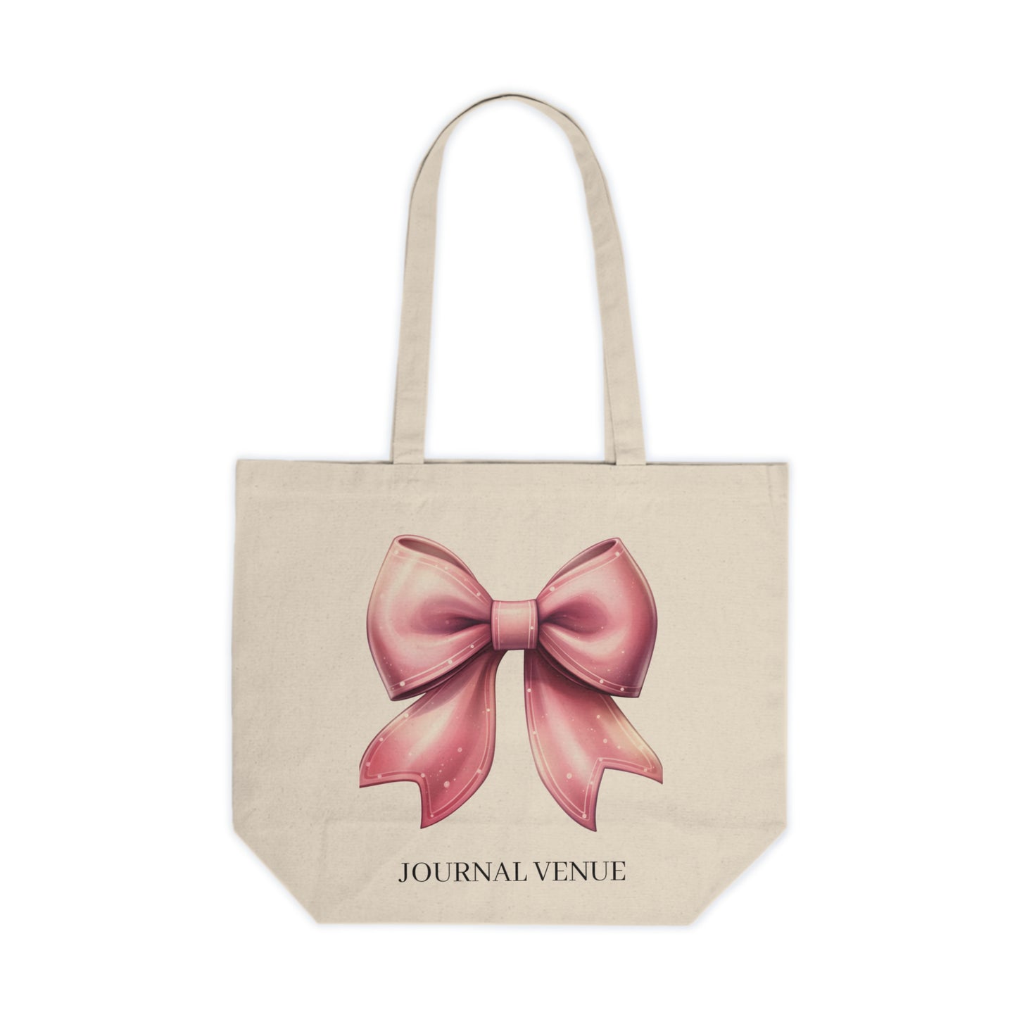 Coquette Pink Bow Shopping Tote Bag - JOURNAL VENUE