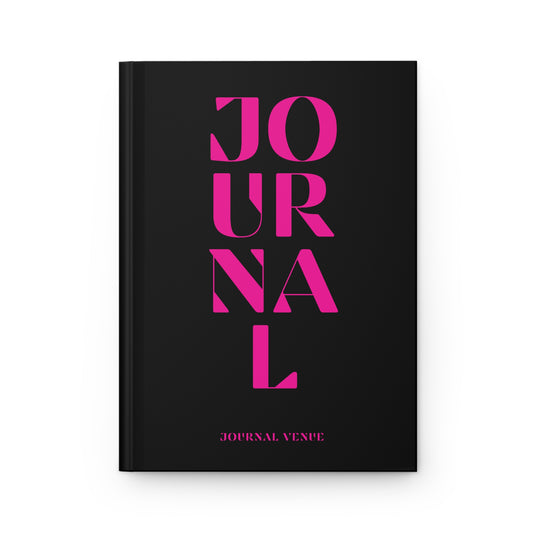 Modern Classic Black Journal Hardcover - JOURNAL VENUE