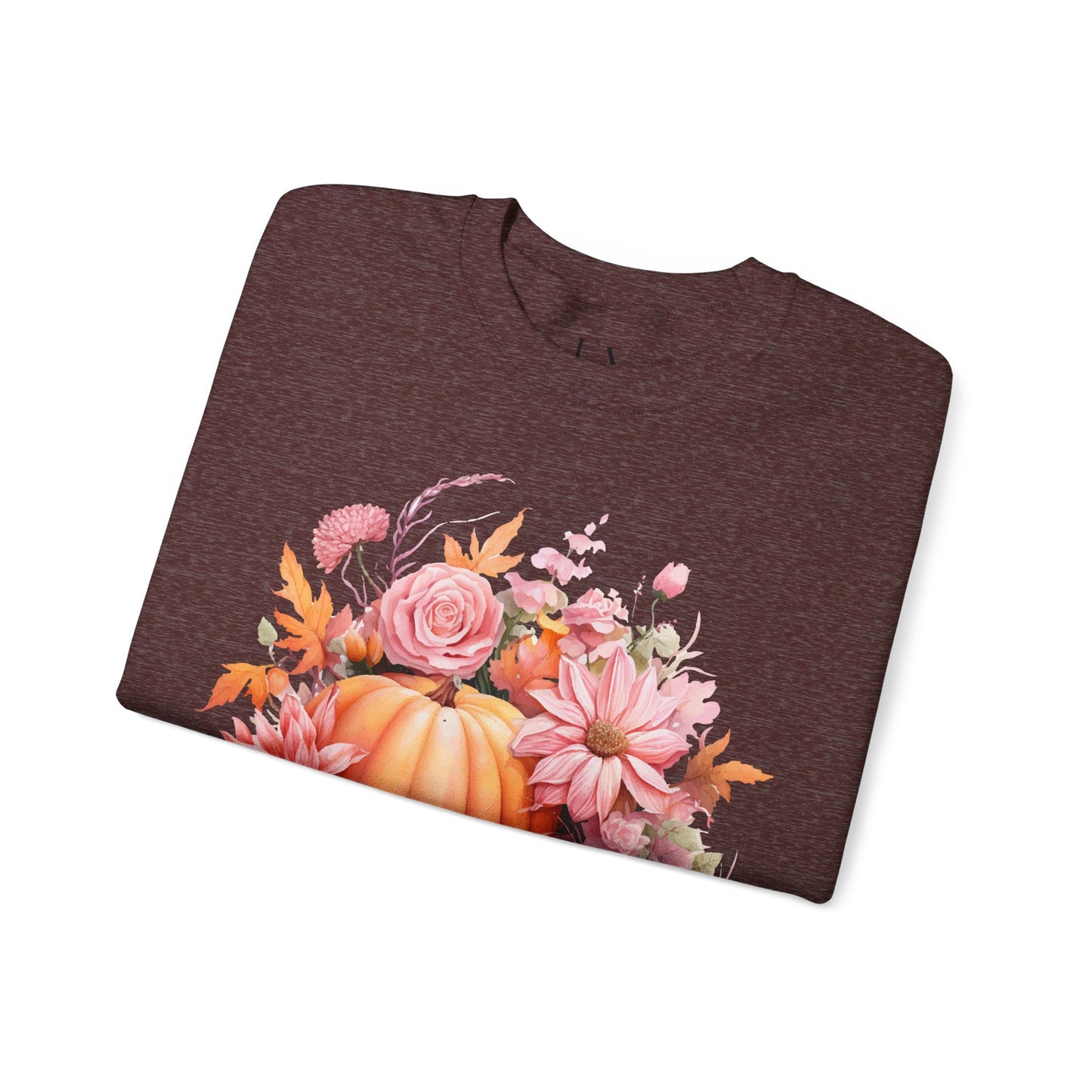 Pink Floral Pumpkin Sweatshirt