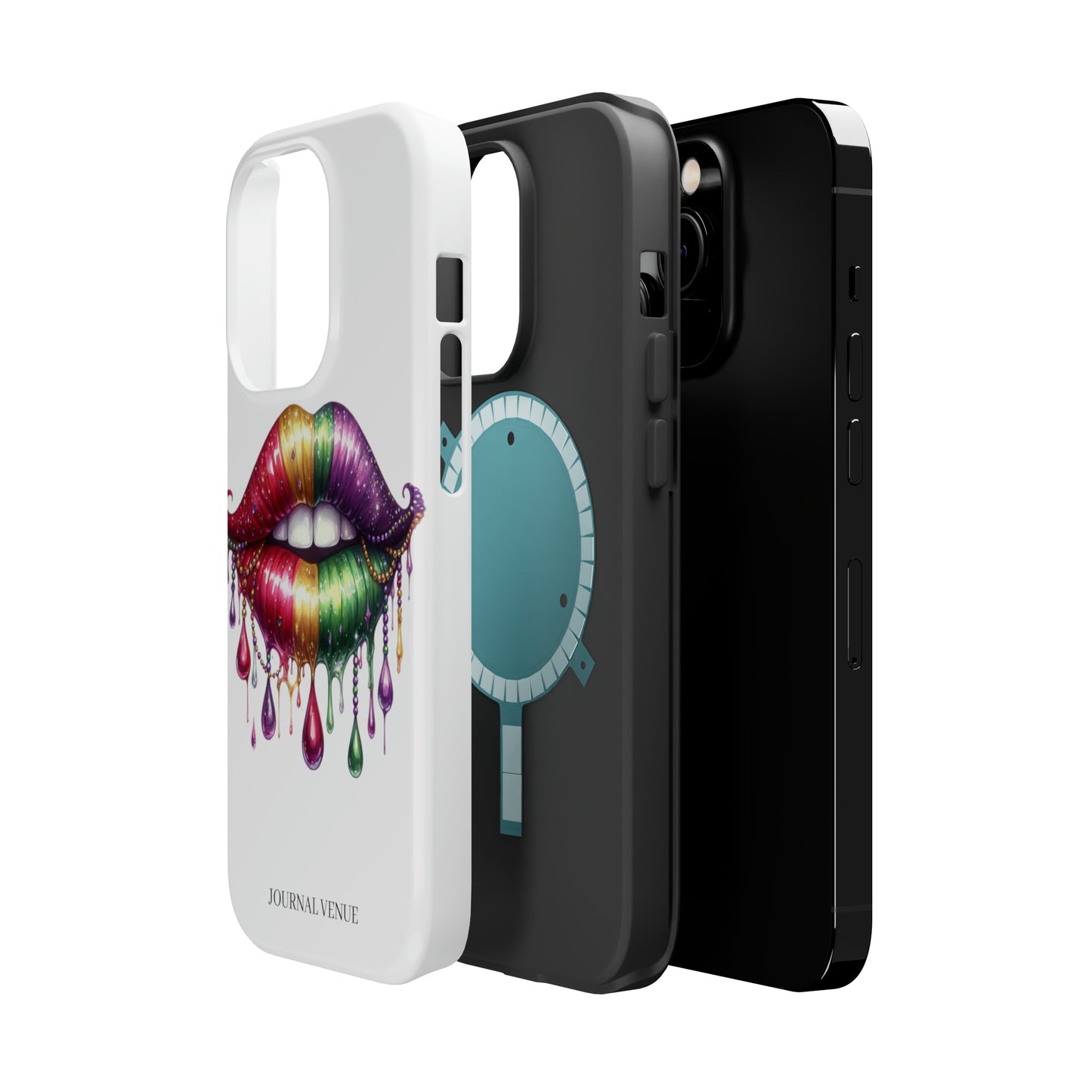 Mardi Gras Lip Stain Iphone Cases - JOURNAL VENUE