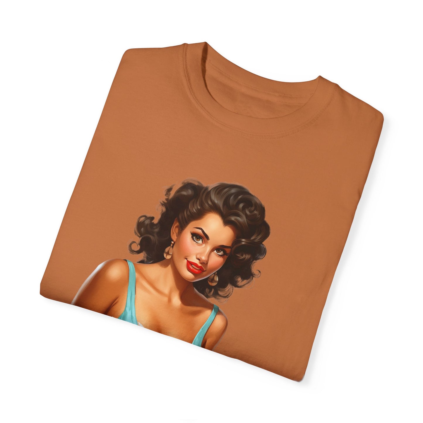 Cute Vintage Pin Up Coffee Girl T-shirt - JOURNAL VENUE