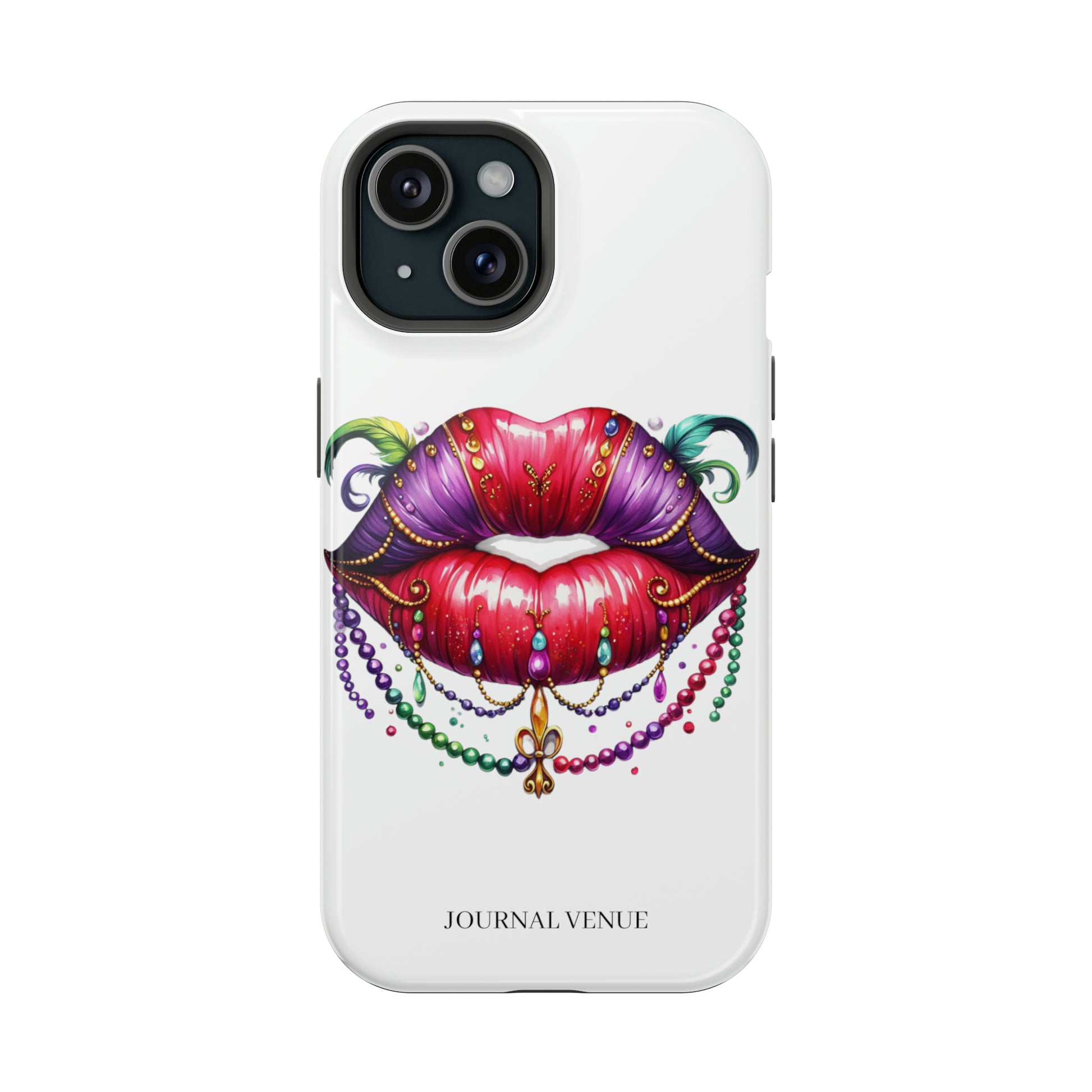 Mardi Gras Lip  Iphone Cases - JOURNAL VENUE