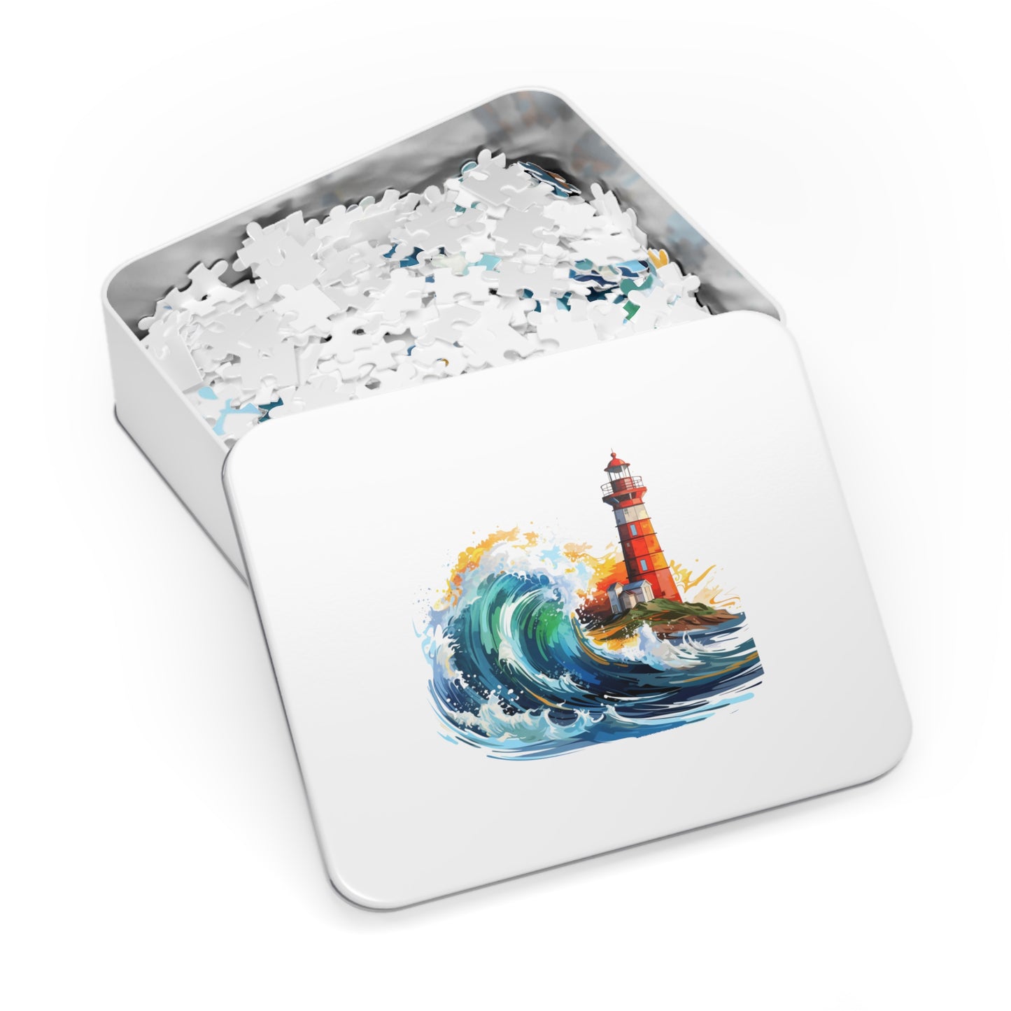 Light House  and Sea Wave Jigsaw Puzzle - JOURNAL VENUE