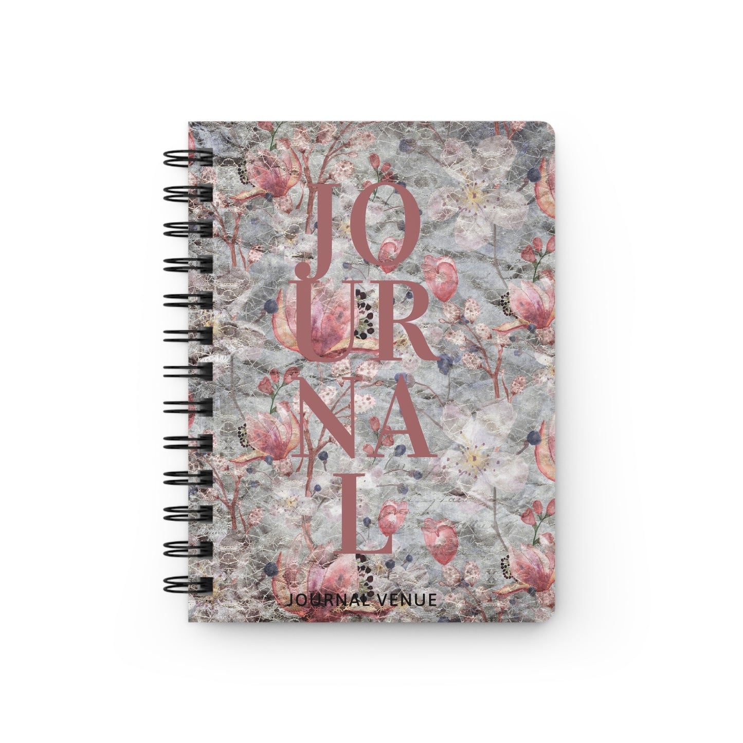 Floral Spiral Bound Journal - JOURNAL VENUE