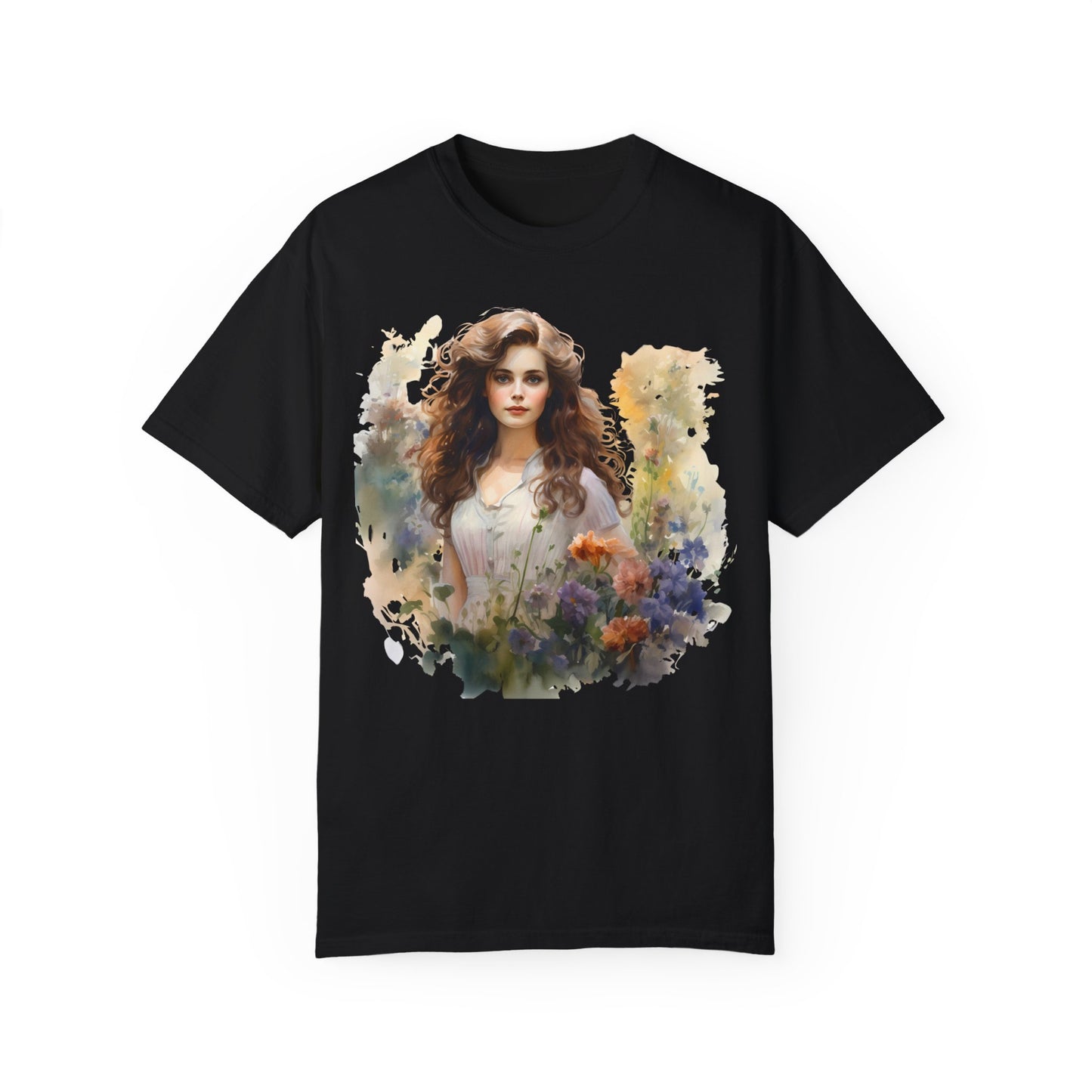 Wild Flower Vintage Girl T-shirt - JOURNAL VENUE