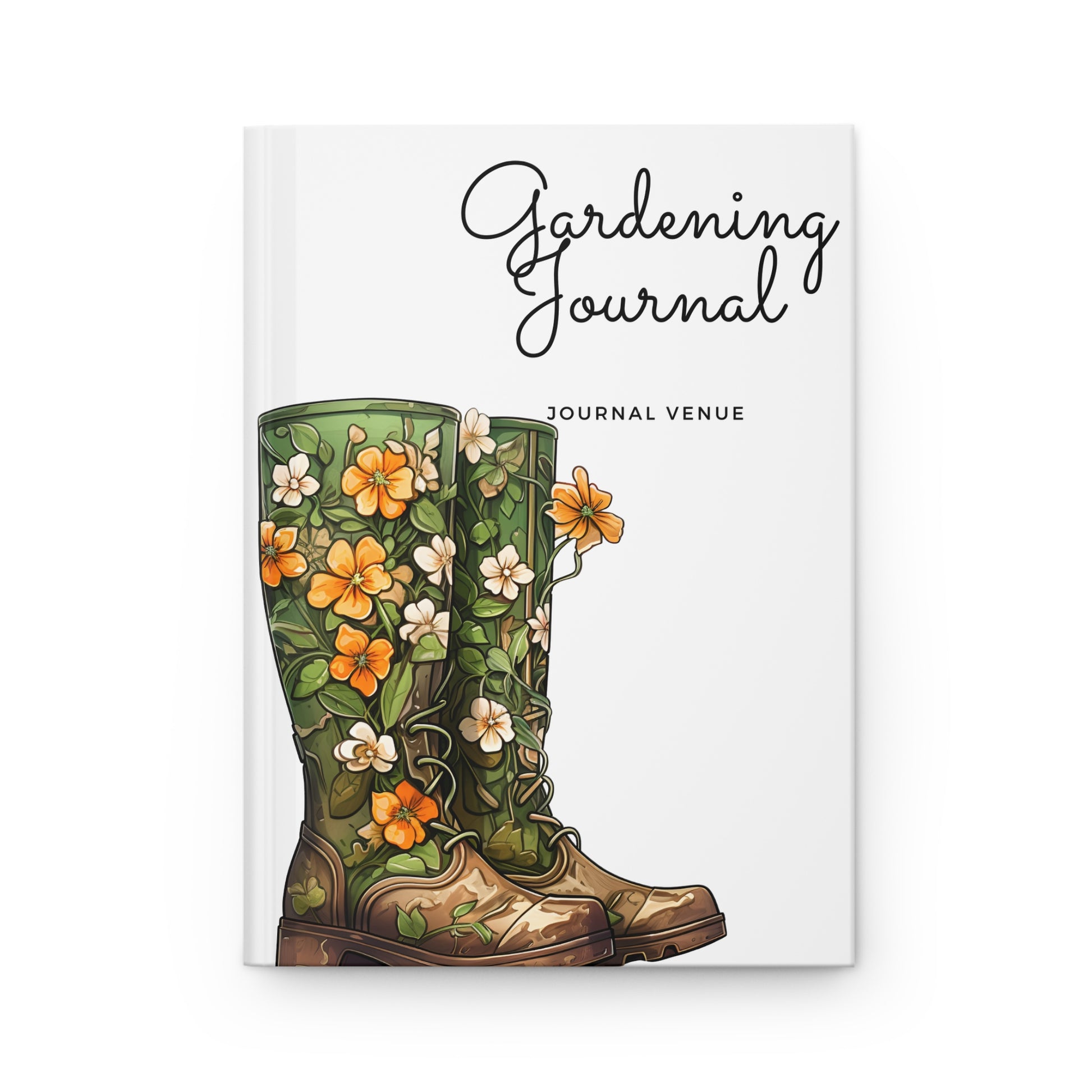 Floral Boots Garden Journal Book - Garden Planner : JOURNAL VENUE