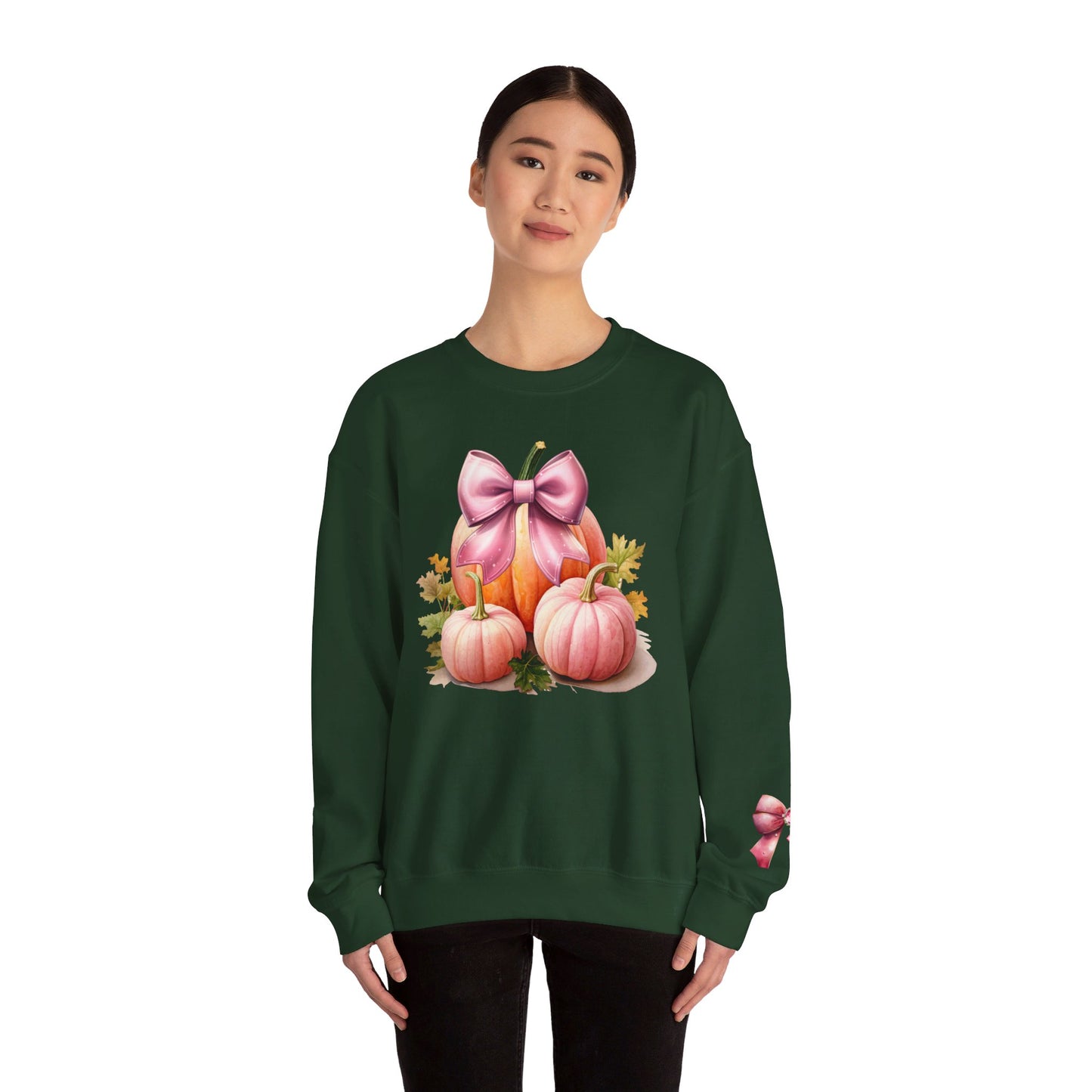 Pink Coquette Pumpkin Crewneck Sweatshirt