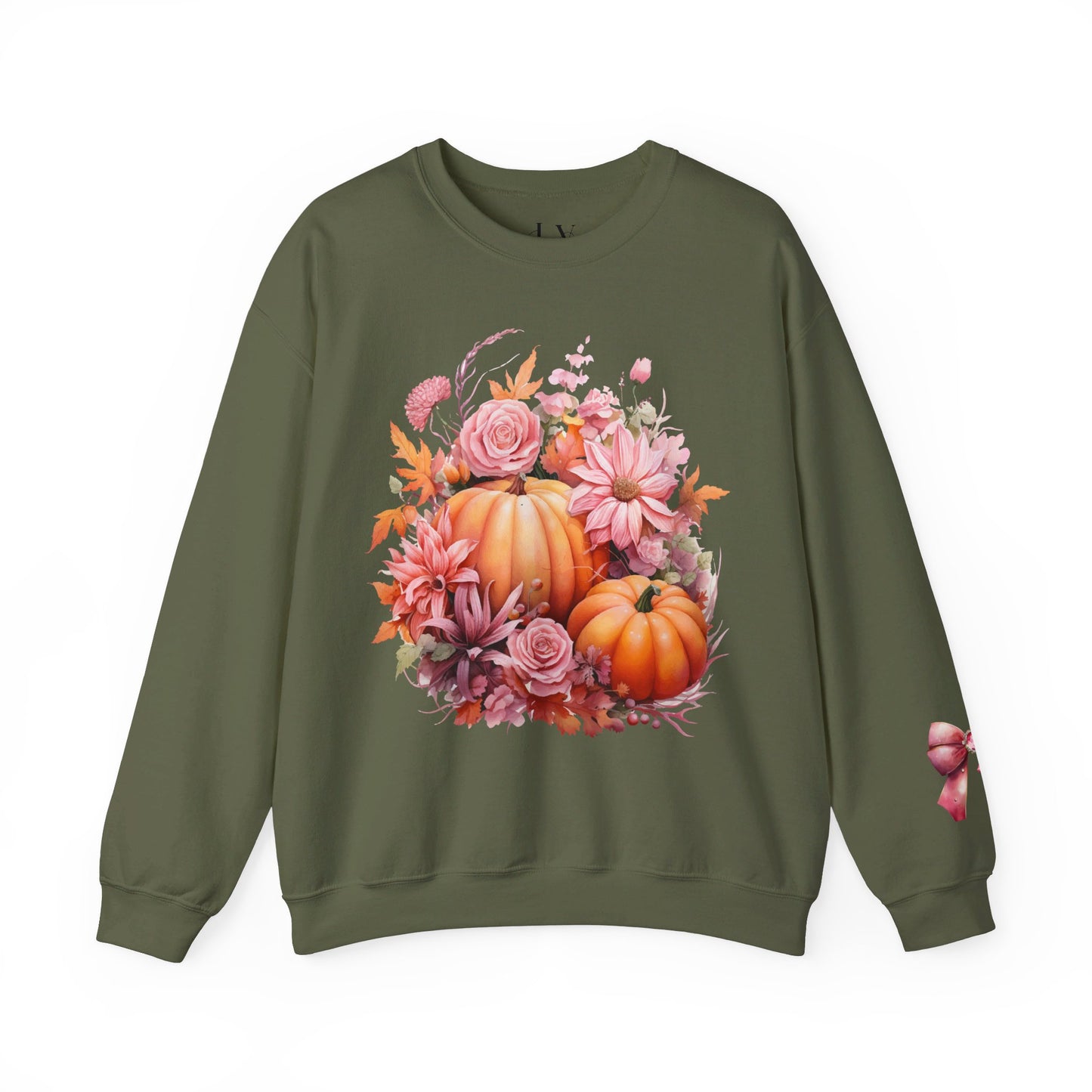 Pink Floral Pumpkin Sweatshirt