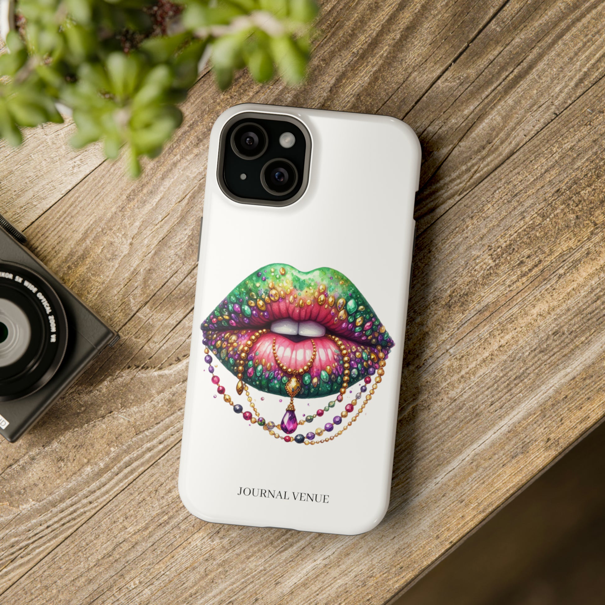 Jeweled Mardi Gras Lip MagSafe Tough Iphone Cases - JOURNAL VENUE