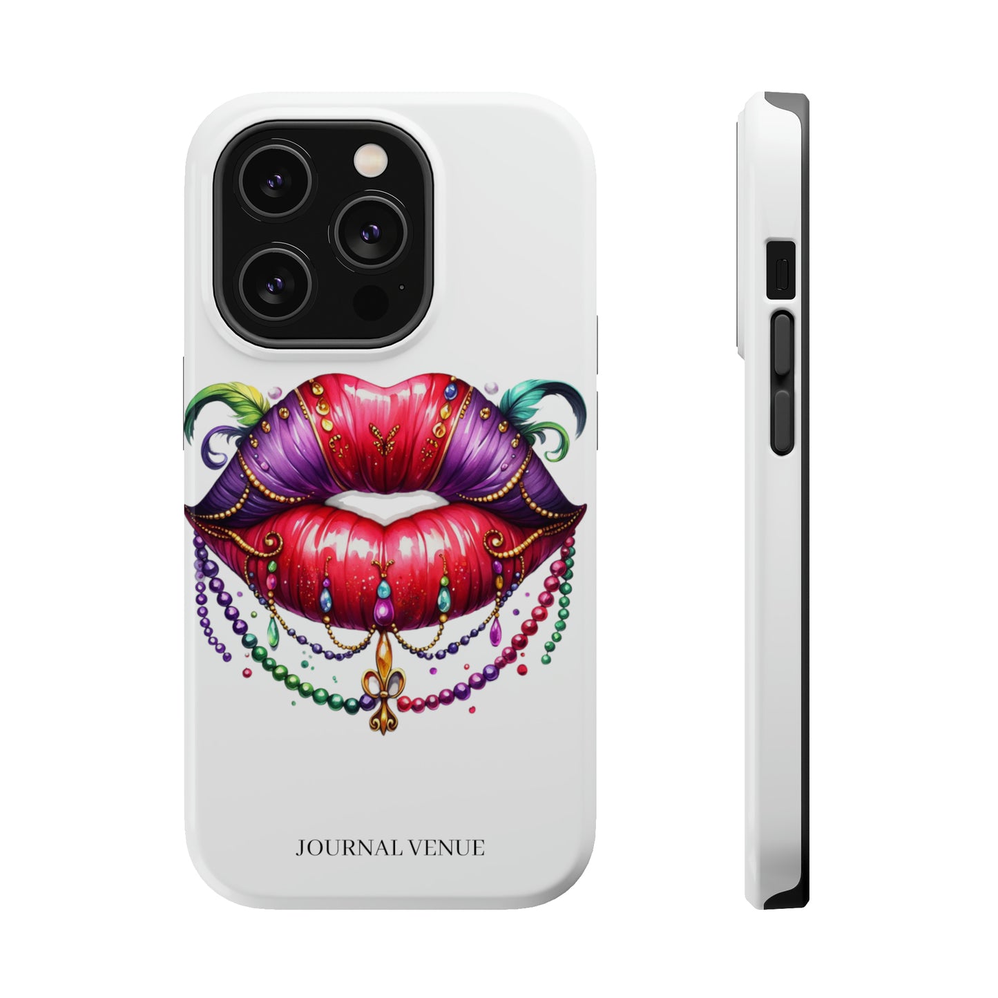 Mardi Gras Lip  Iphone Cases - JOURNAL VENUE