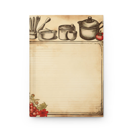 Vintage Gourmet Food Recipe Book - JOURNAL VENUE