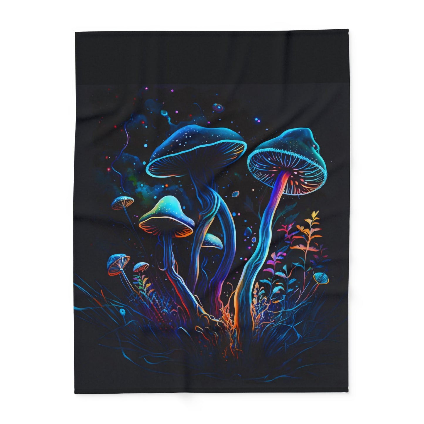 Blue Mushroom Lane Arctic Fleece Blanket