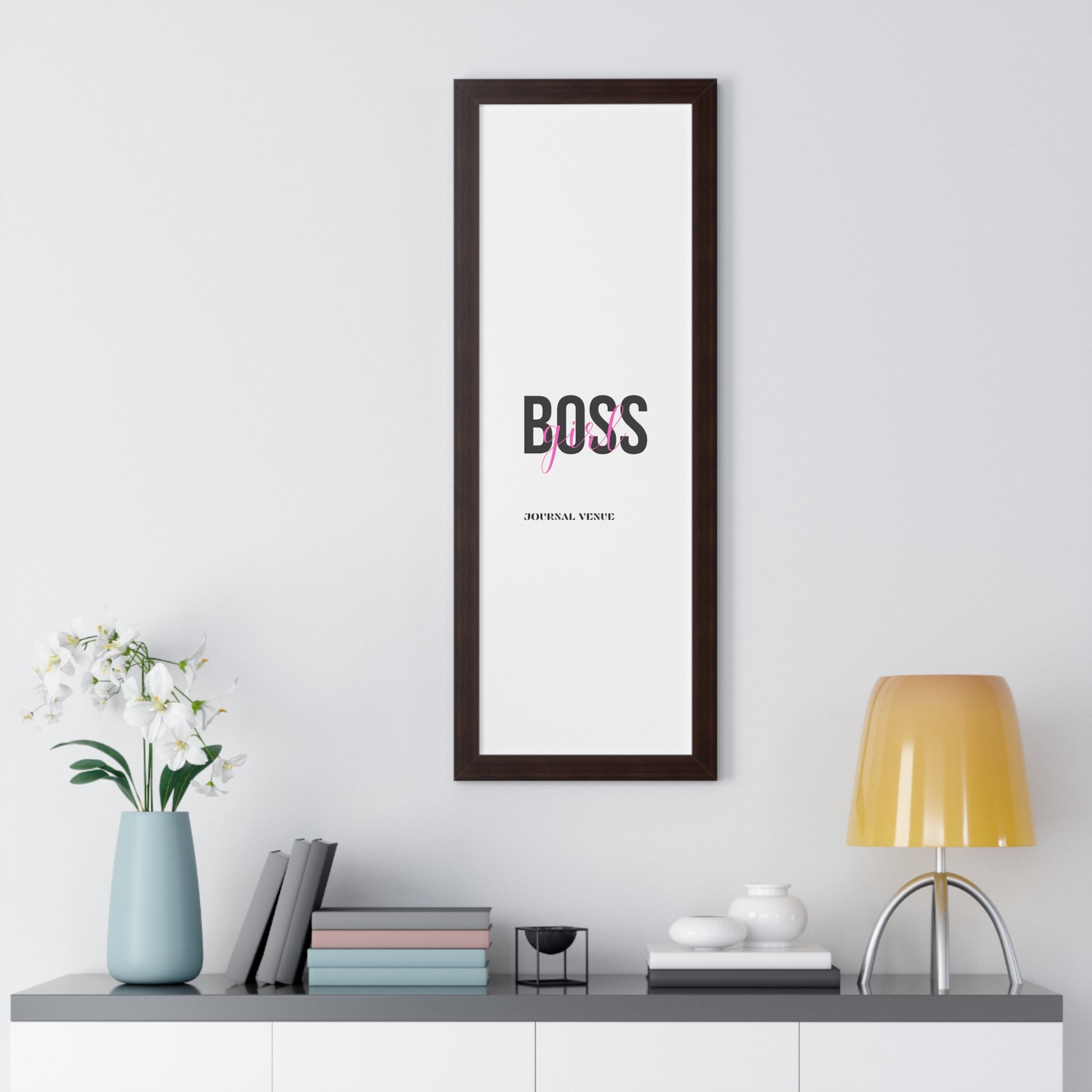 Inspirational Boss Girl Framed Wall Art  Poster - JOURNAL VENUE