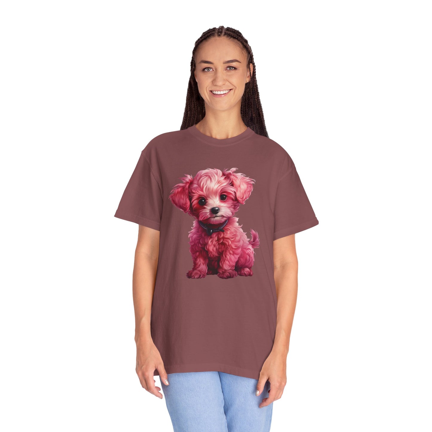 Cute Pink Poodle T-shirt - JOURNAL VENUE