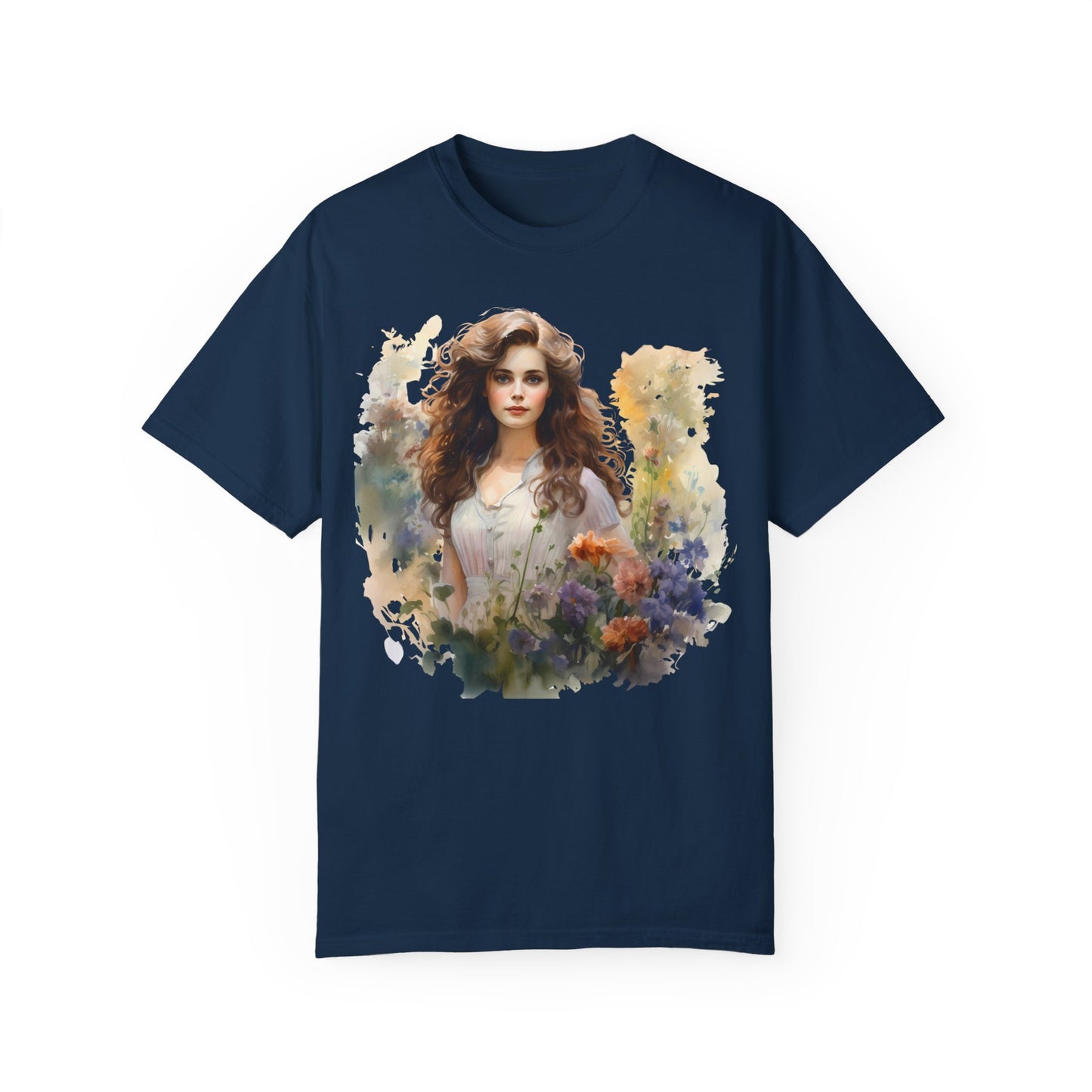 Wild Flower Vintage Girl T-shirt - JOURNAL VENUE