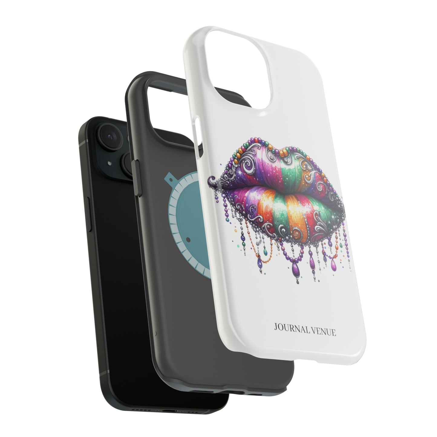 Cute Mardi Gras Lip Stain Iphone Cases - JOURNAL VENUE