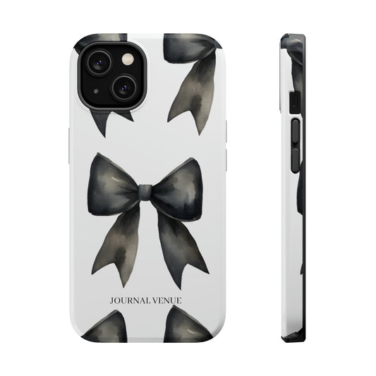 Black Coquette Bow Iphone Cases - JOURNAL VENUE