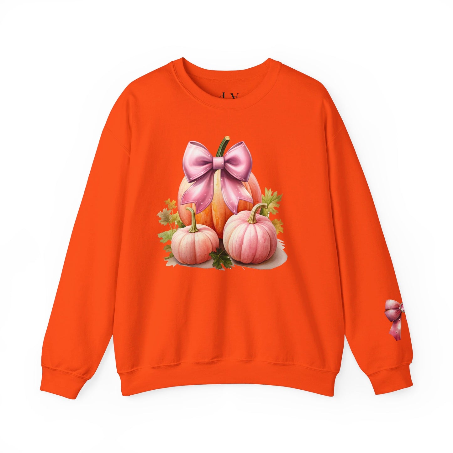 Pink Coquette Pumpkin Crewneck Sweatshirt