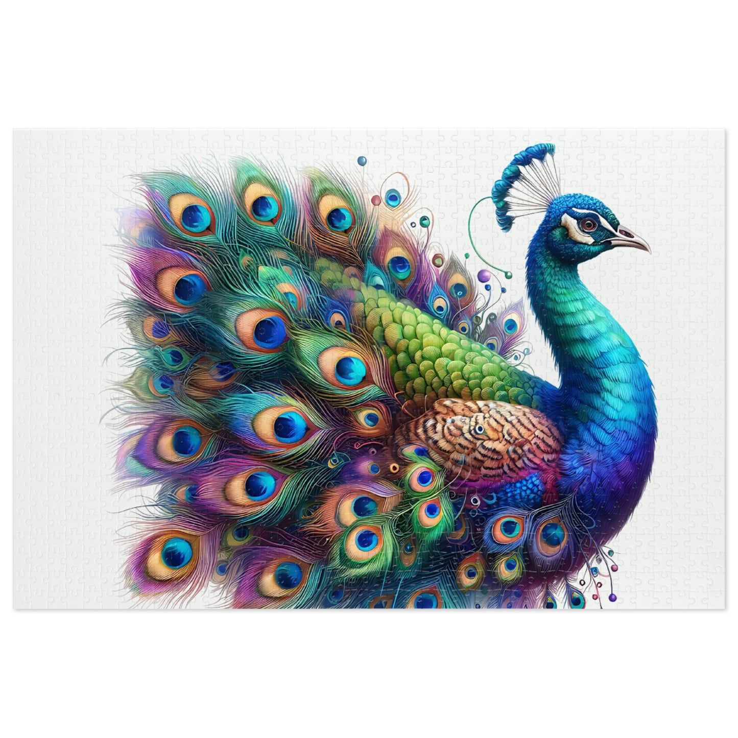 Ethereal Peacock Jigsaw Puzzle - JOURNAL VENUE