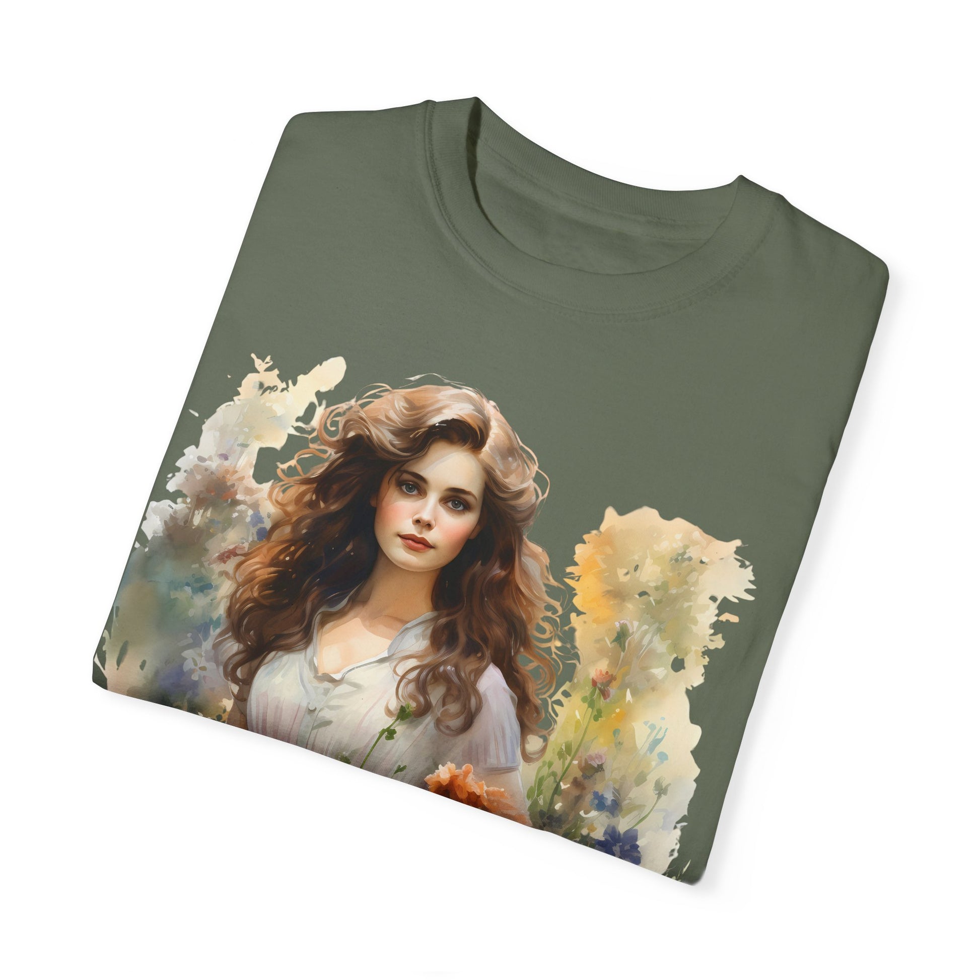 Wild Flower Vintage Girl T-shirt - JOURNAL VENUE